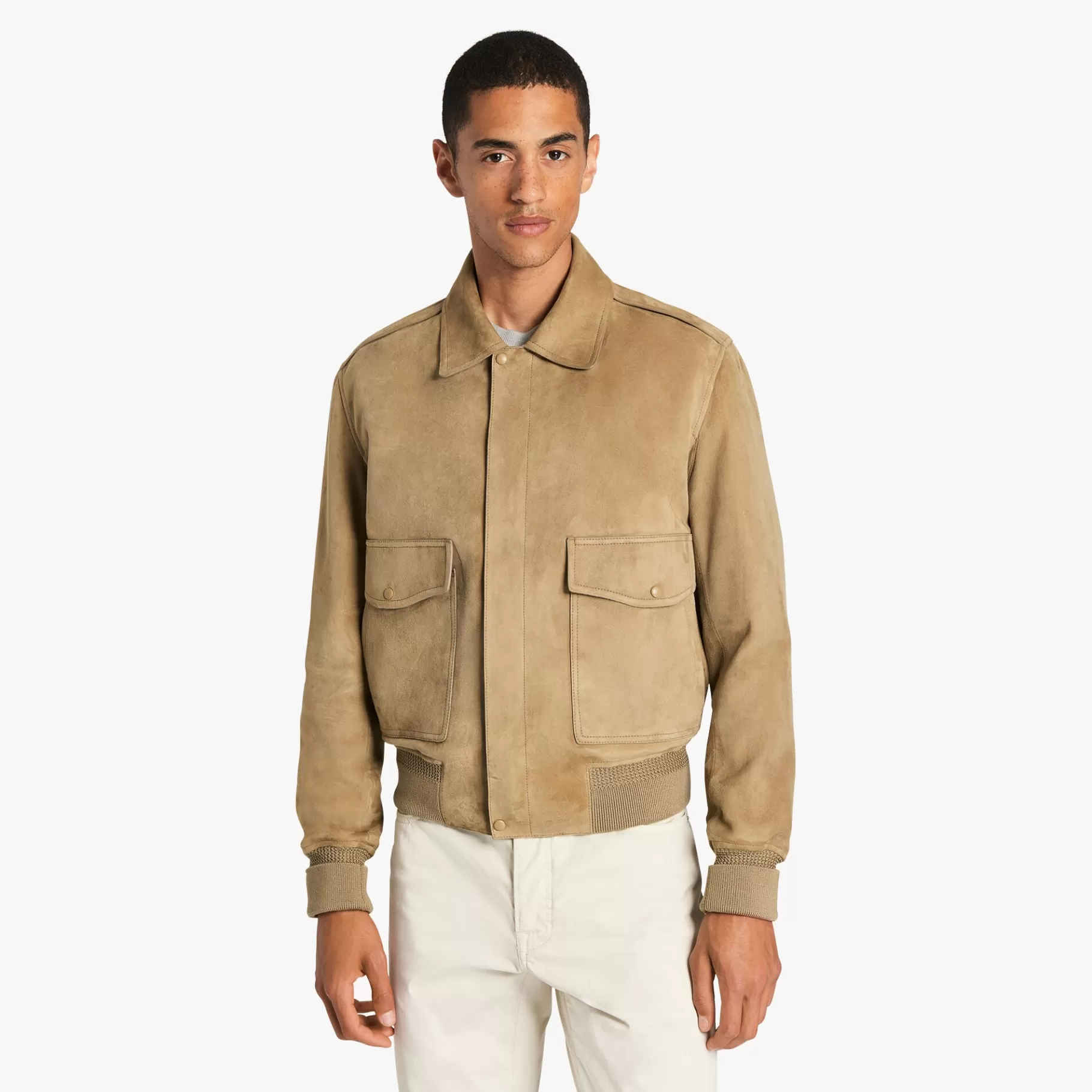 Blouson d’Aviateur En Veau Velours | Berluti Hot