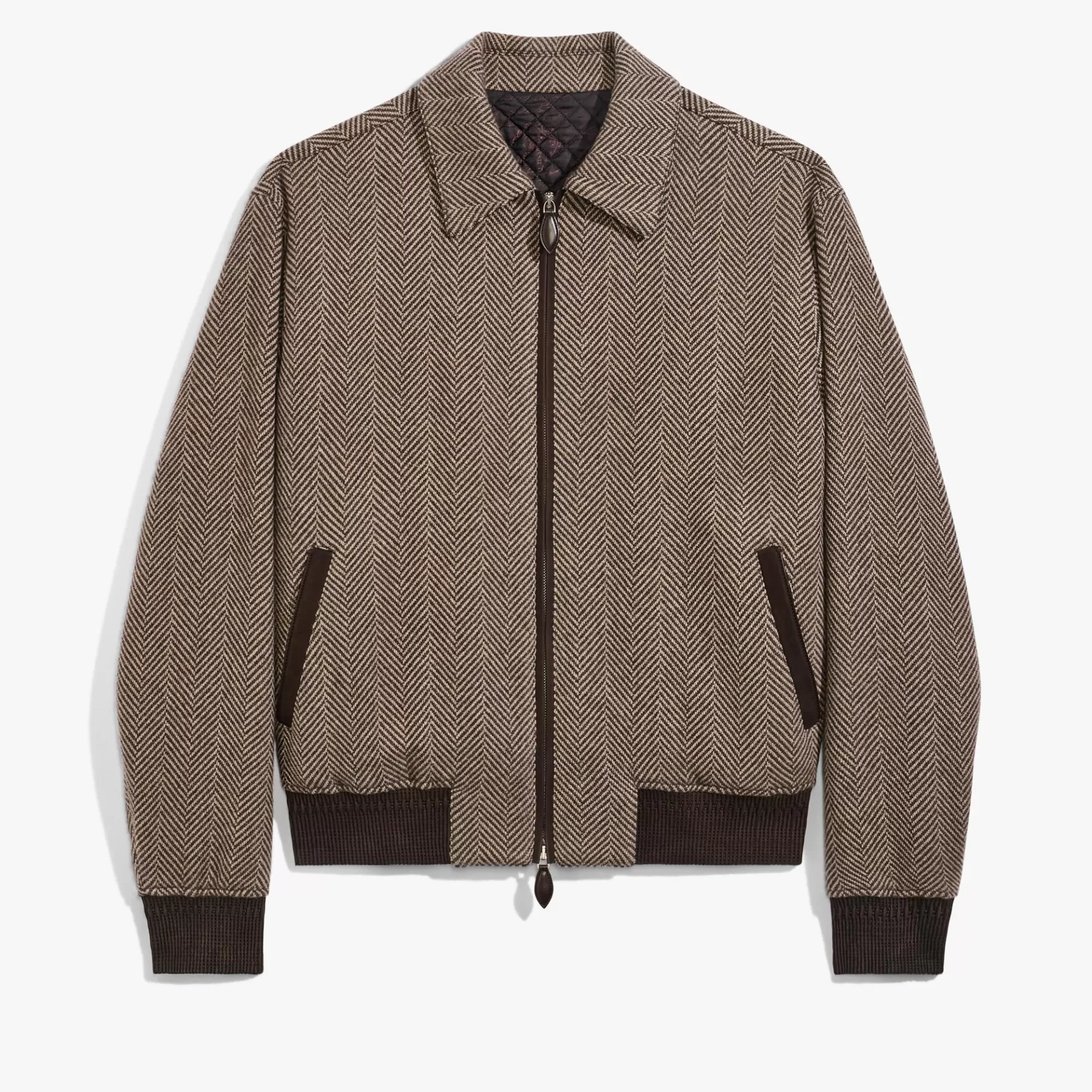 Blouson En Cachemire À Motifs Chevron | Berluti Cheap