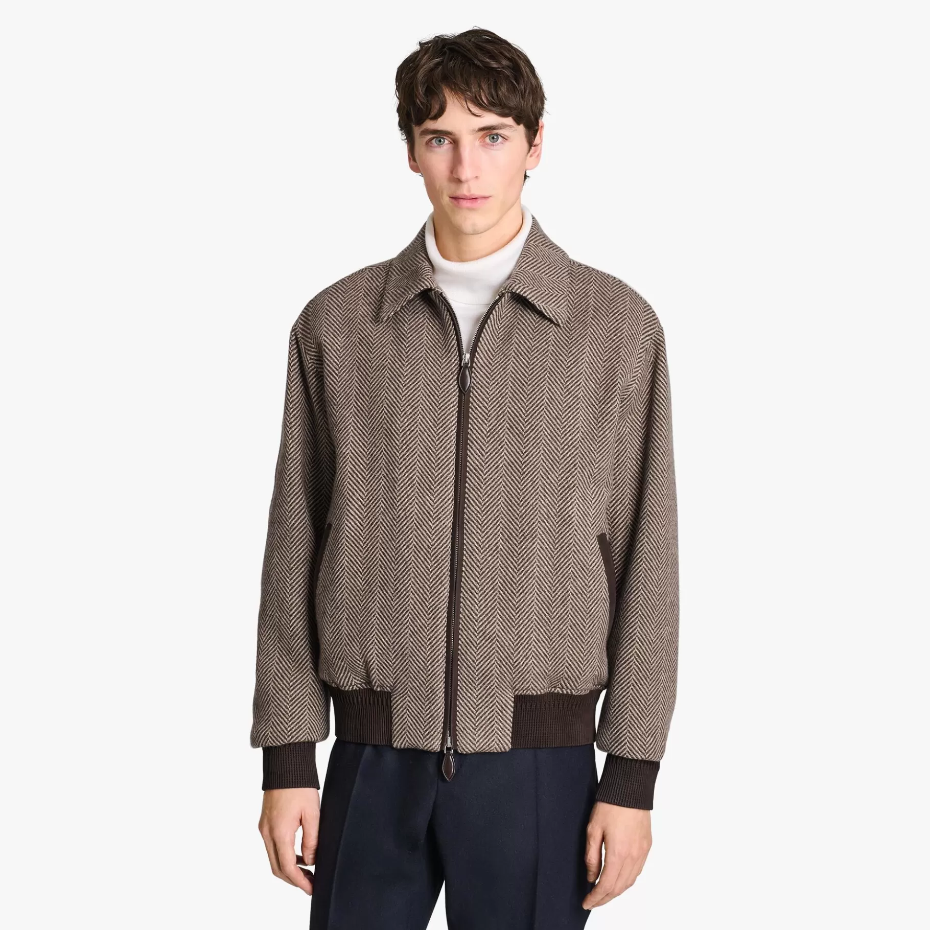 Blouson En Cachemire À Motifs Chevron | Berluti Cheap