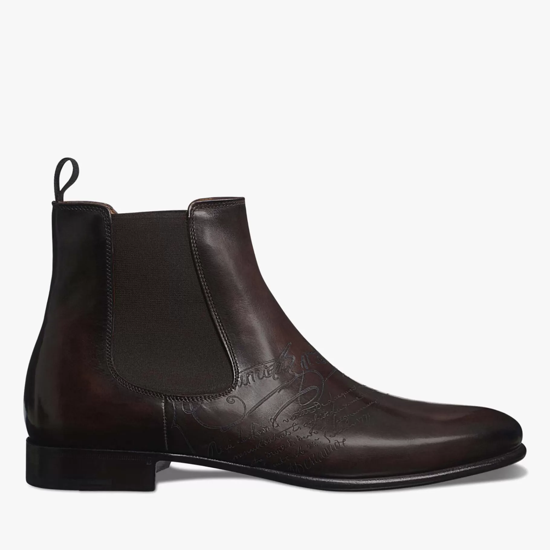 Bottine Cursive Galet En Cuir Scritto | Berluti Hot