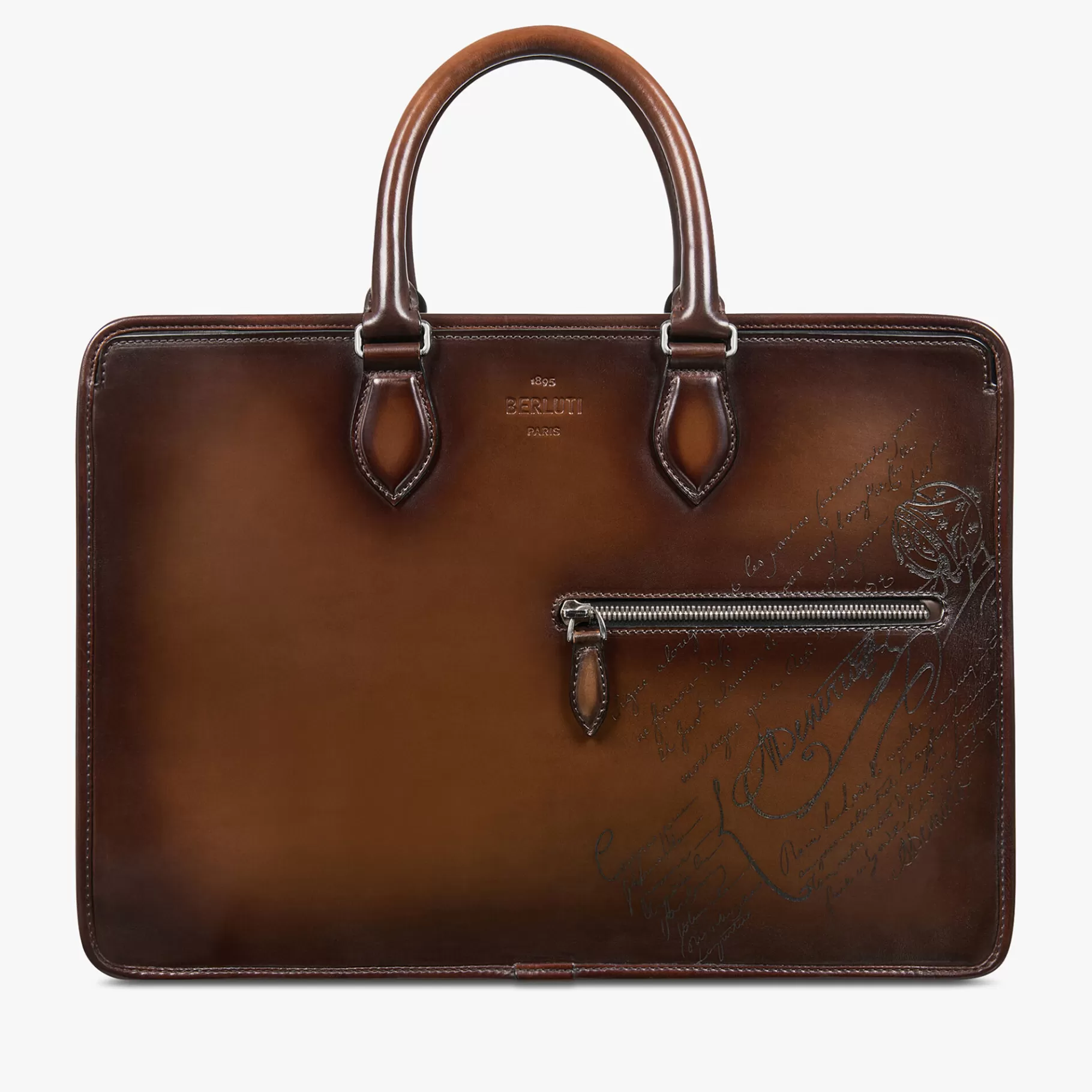 Cartable Un Jour En Cuir Scritto | Berluti Discount