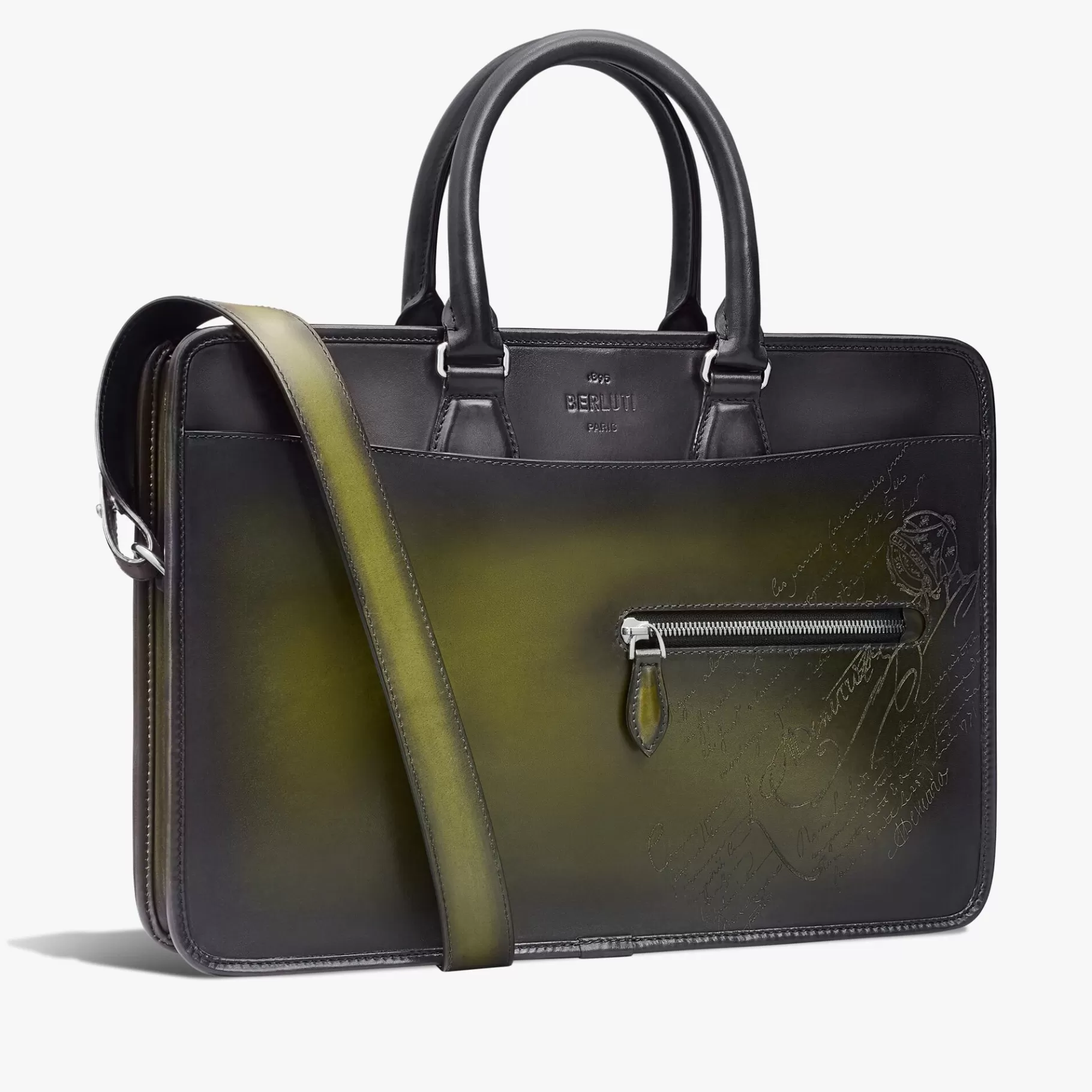 Cartable Un Jour Mini Gradiant en Cuir Scritto Swipe | Berluti Online