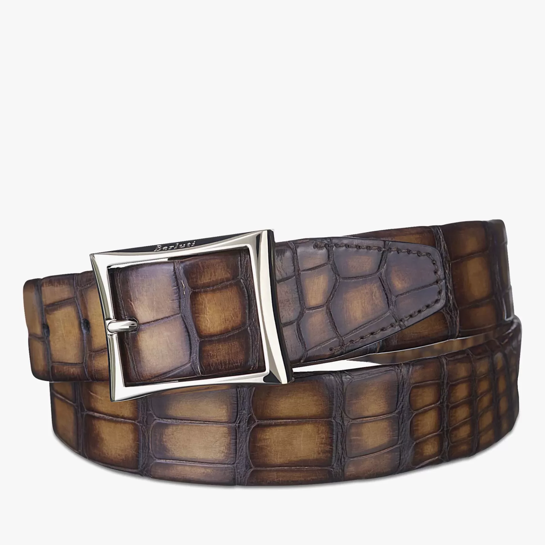 Ceinture Classic En Cuir D'Alligator - 35mm | Berluti Cheap