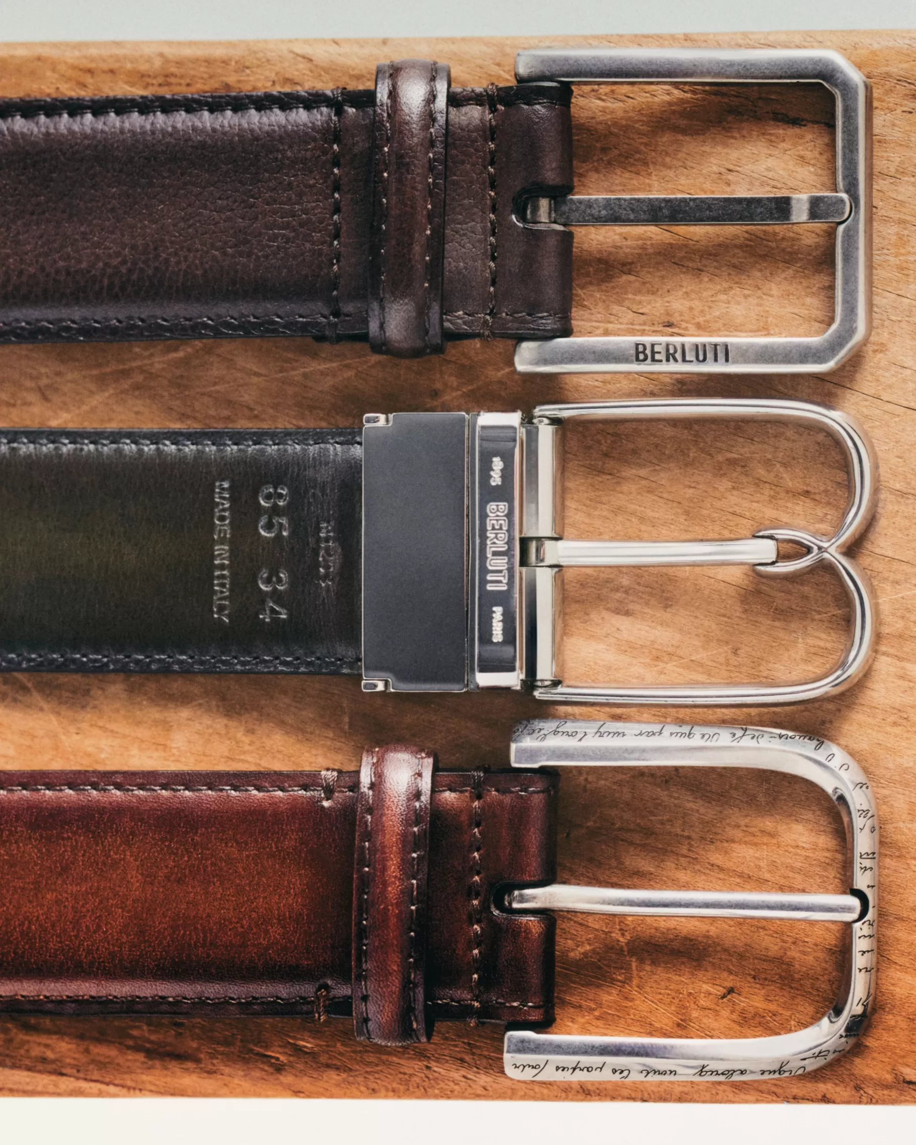 Ceinture Réversible B Volute 35Mm En Cuir Scritto | Berluti Flash Sale