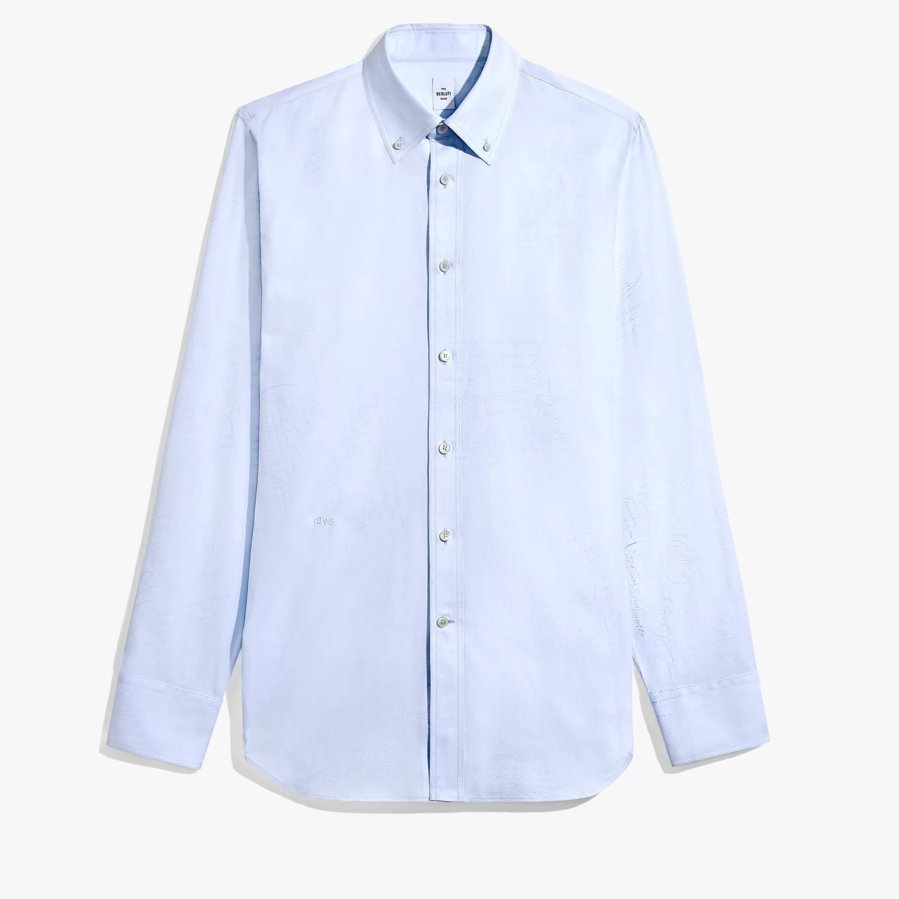 Chemise À Col Boutonné En Coton Scritto | Berluti Fashion