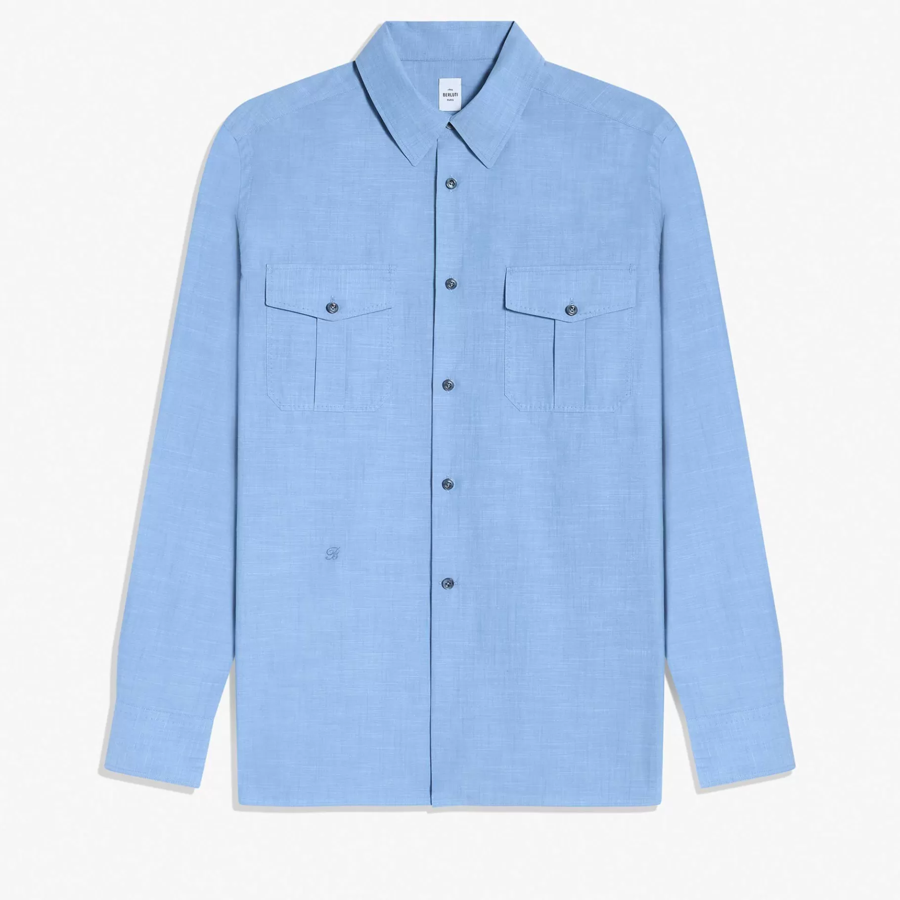 Chemise Militaire En Chambray De Coton | Berluti Store