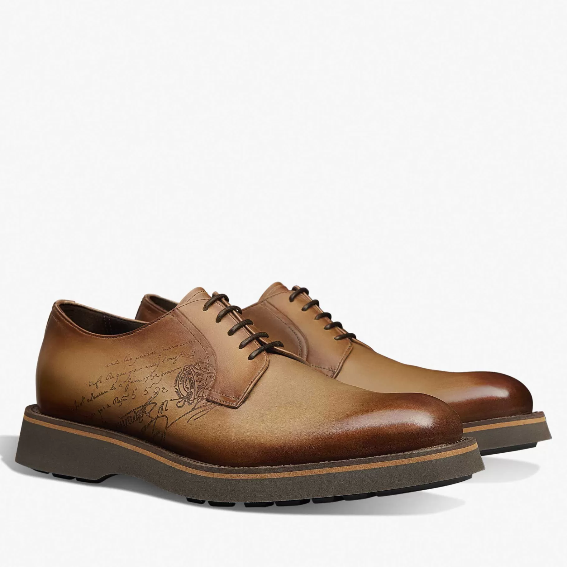 Derby Alessio En Cuir Scritto | Berluti Sale