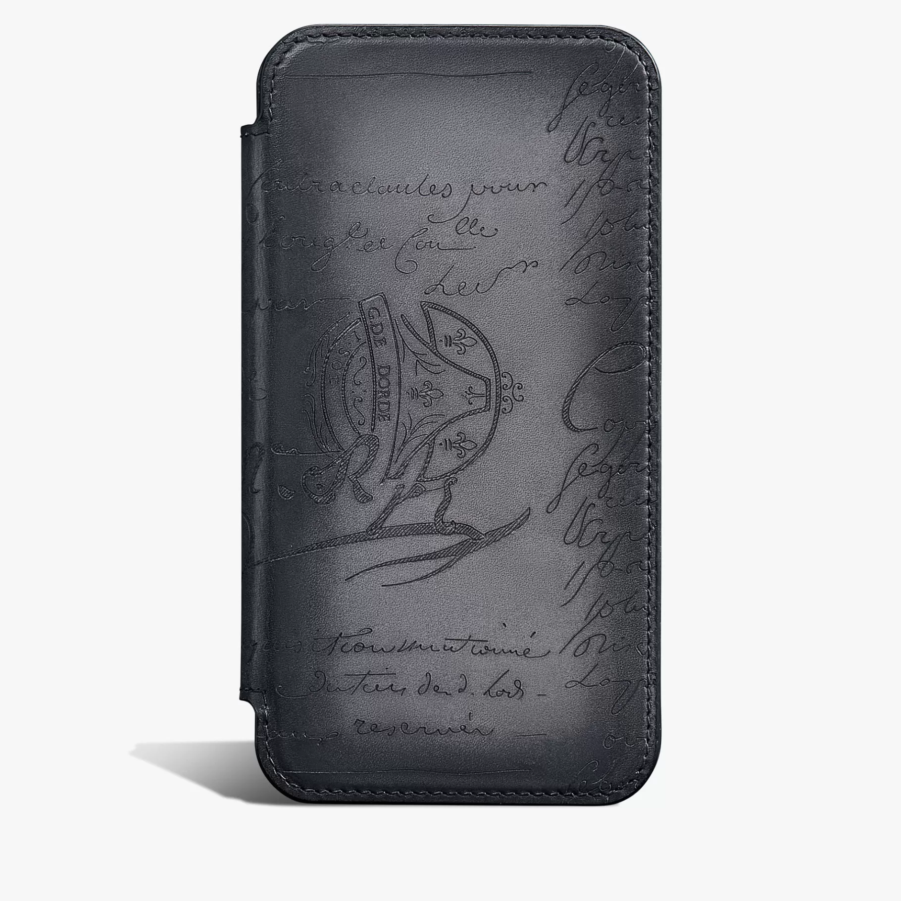 Étui iPhone 16 Pro Folio En Cuir Scritto | Berluti Cheap