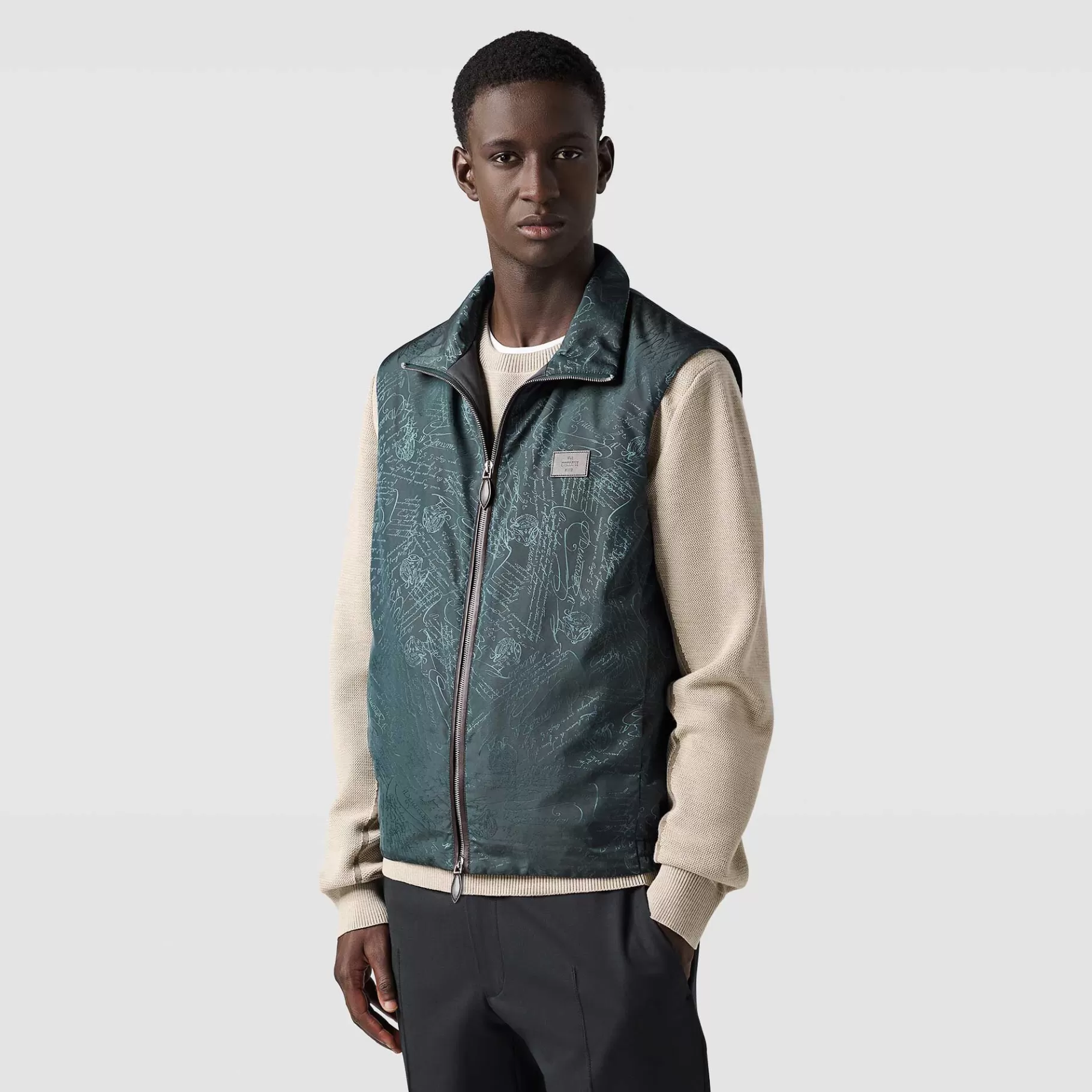 Gilet Sans Manches En Nylon Scritto | Berluti Best