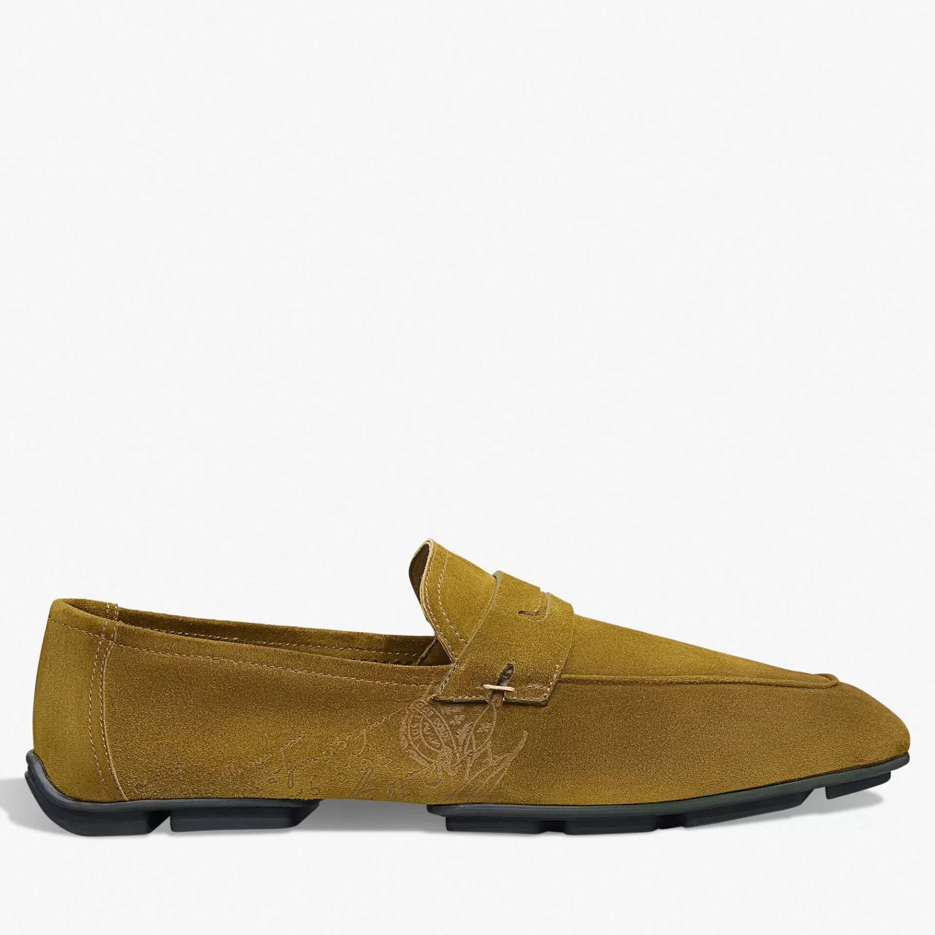 Mocassin Lorenzo Drive En Cuir De Veau Camoscio Scritto | Berluti Shop