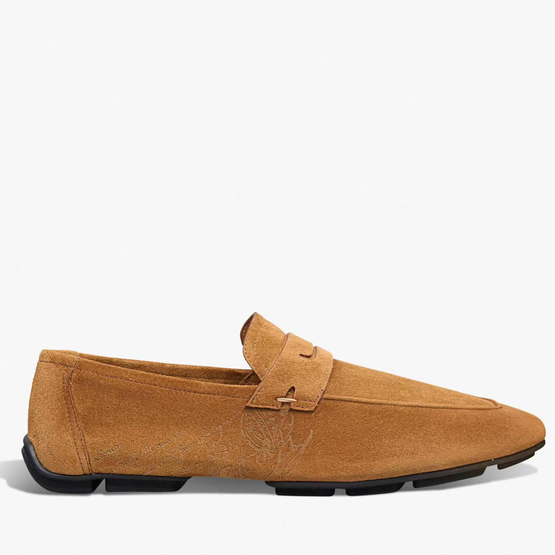 Mocassin Lorenzo Drive En Cuir De Veau Camoscio Scritto | Berluti Hot