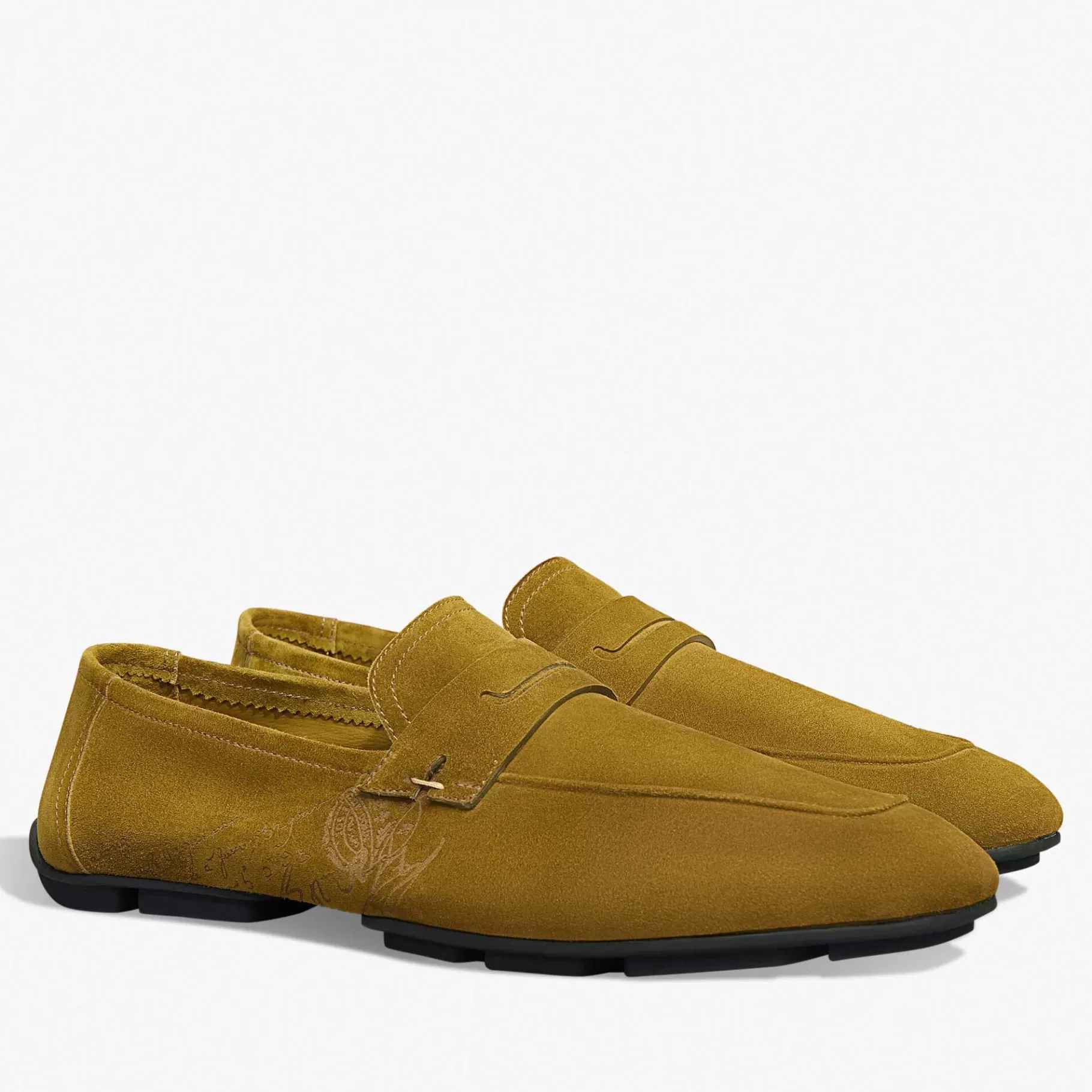 Mocassin Lorenzo Drive En Cuir De Veau Camoscio Scritto | Berluti Shop