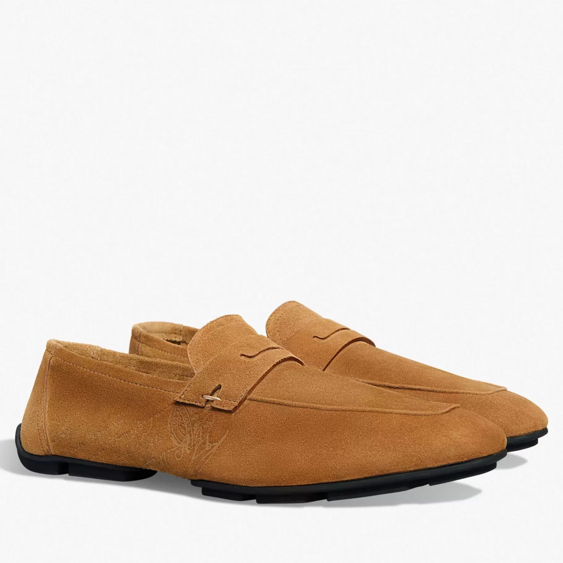 Mocassin Lorenzo Drive En Cuir De Veau Camoscio Scritto | Berluti Hot