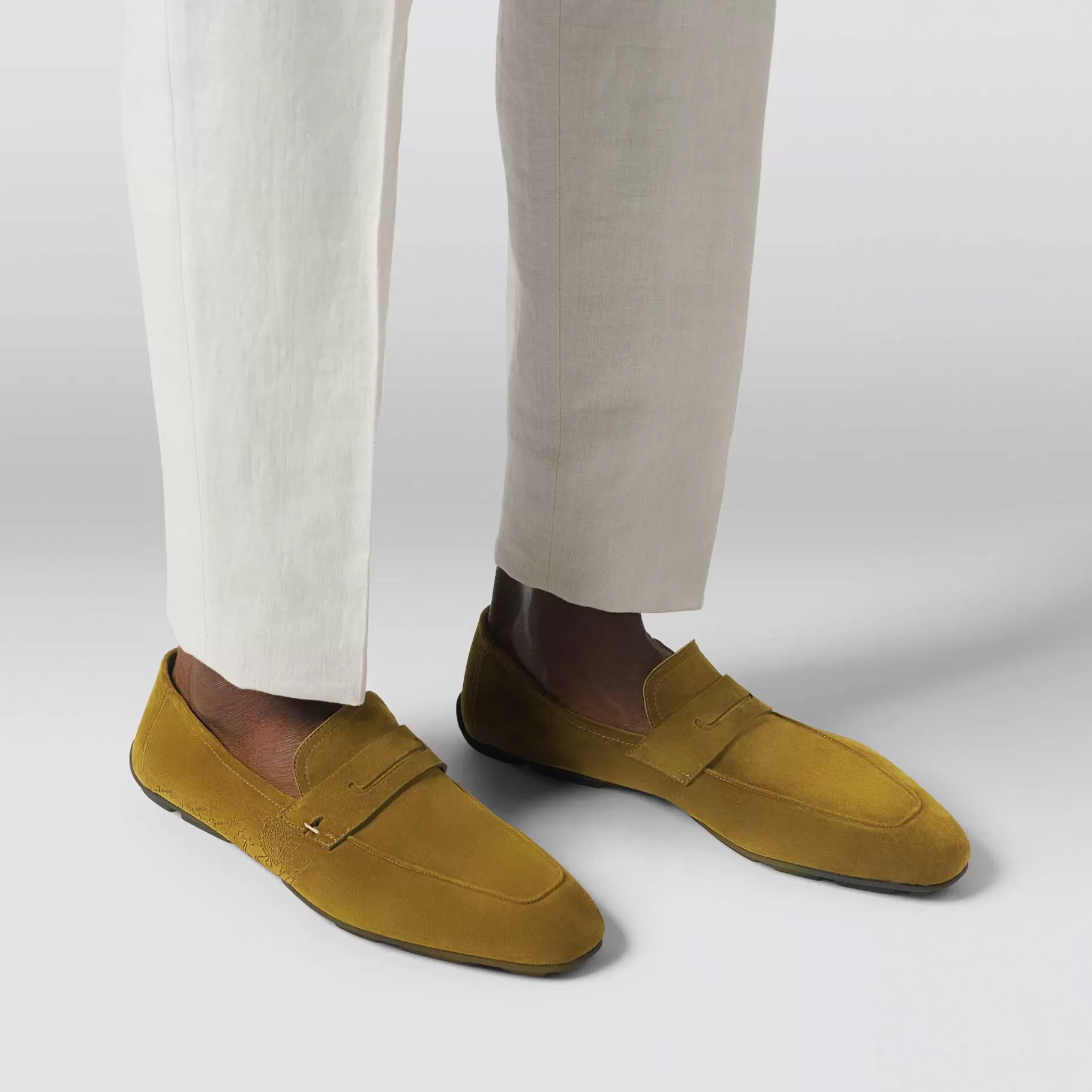 Mocassin Lorenzo Drive En Cuir De Veau Camoscio Scritto | Berluti Shop