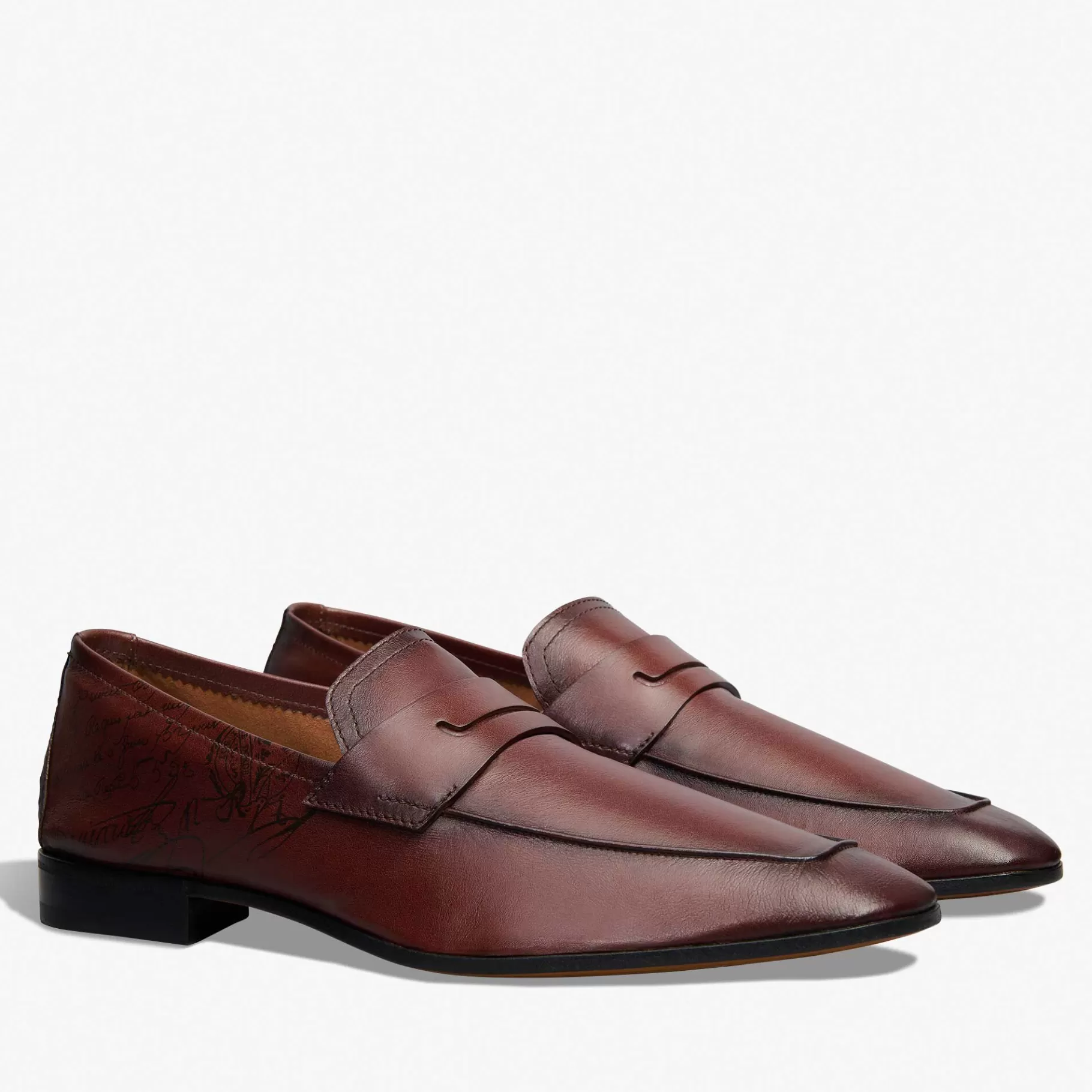 Mocassin Lorenzo En Cuir De Kangourou Scritto | Berluti New