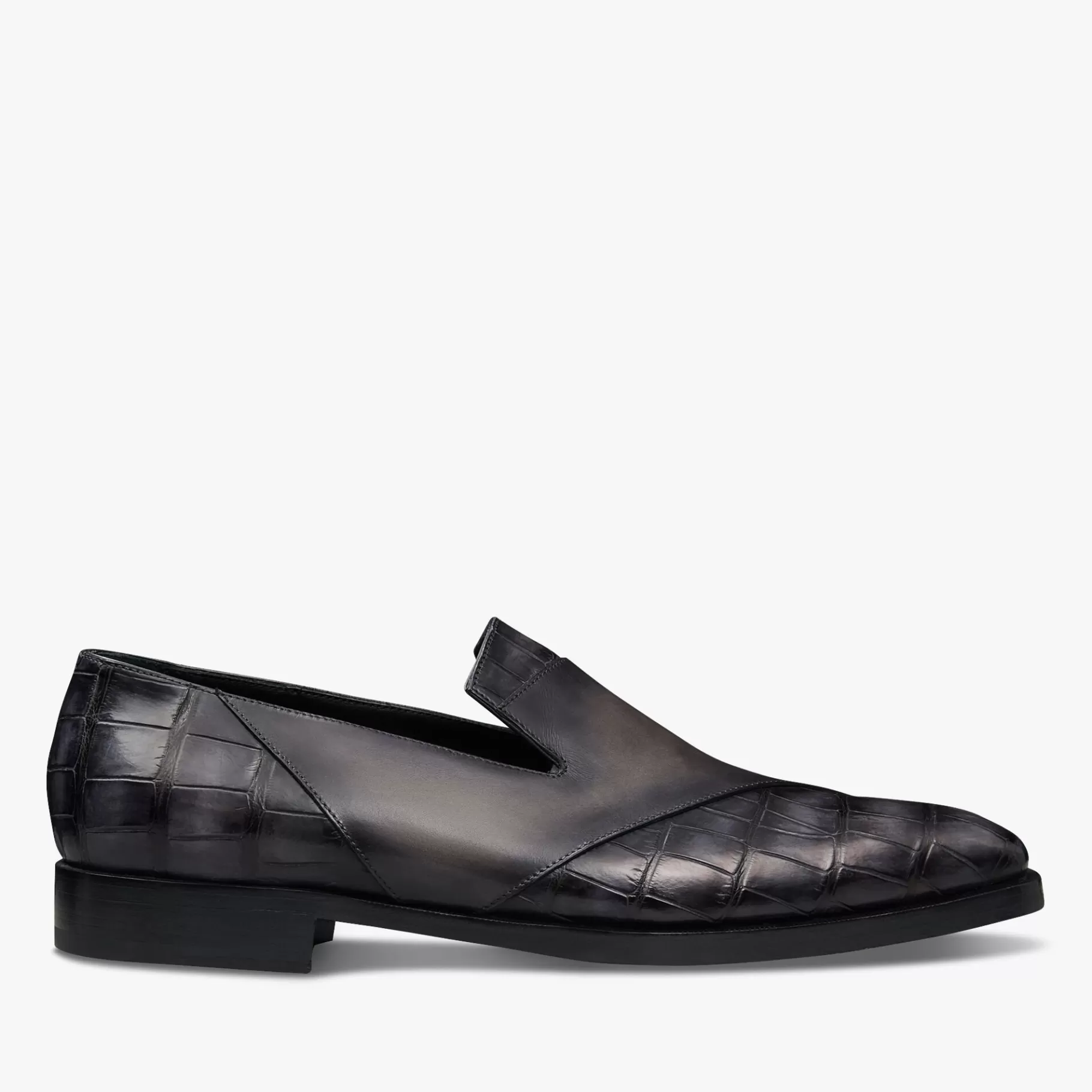 Mocassin Patchwork Démesure En Cuir et Cuir d’Alligator | Berluti New