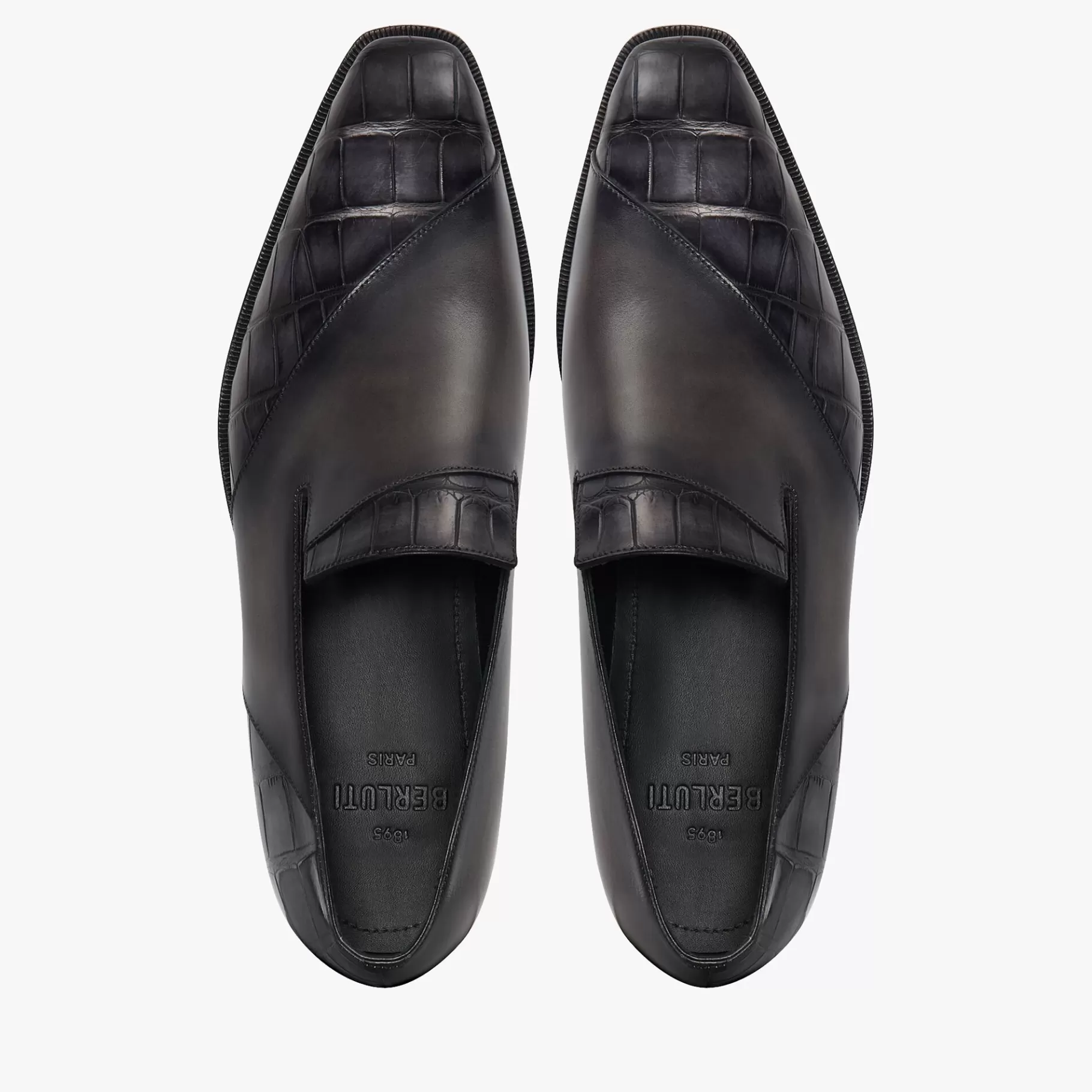 Mocassin Patchwork Démesure En Cuir et Cuir d’Alligator | Berluti New
