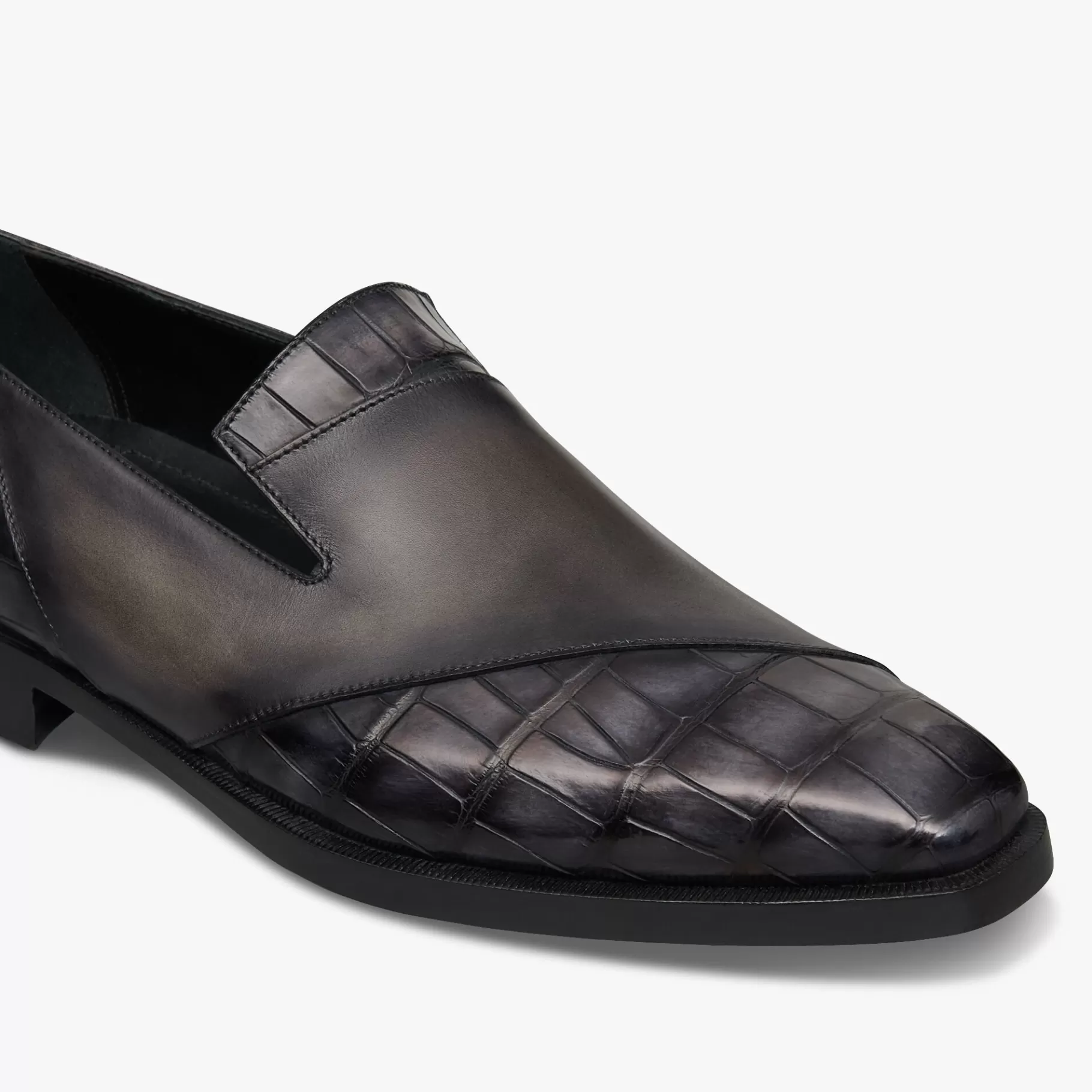 Mocassin Patchwork Démesure En Cuir et Cuir d’Alligator | Berluti New