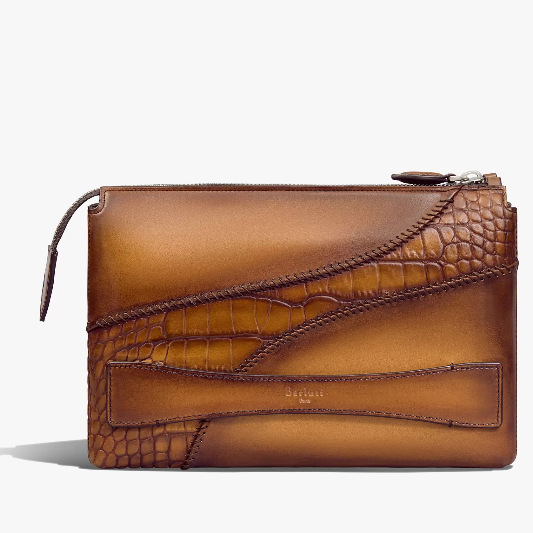 Pochette Tersio en cuir et cuir d'alligator | Berluti Sale