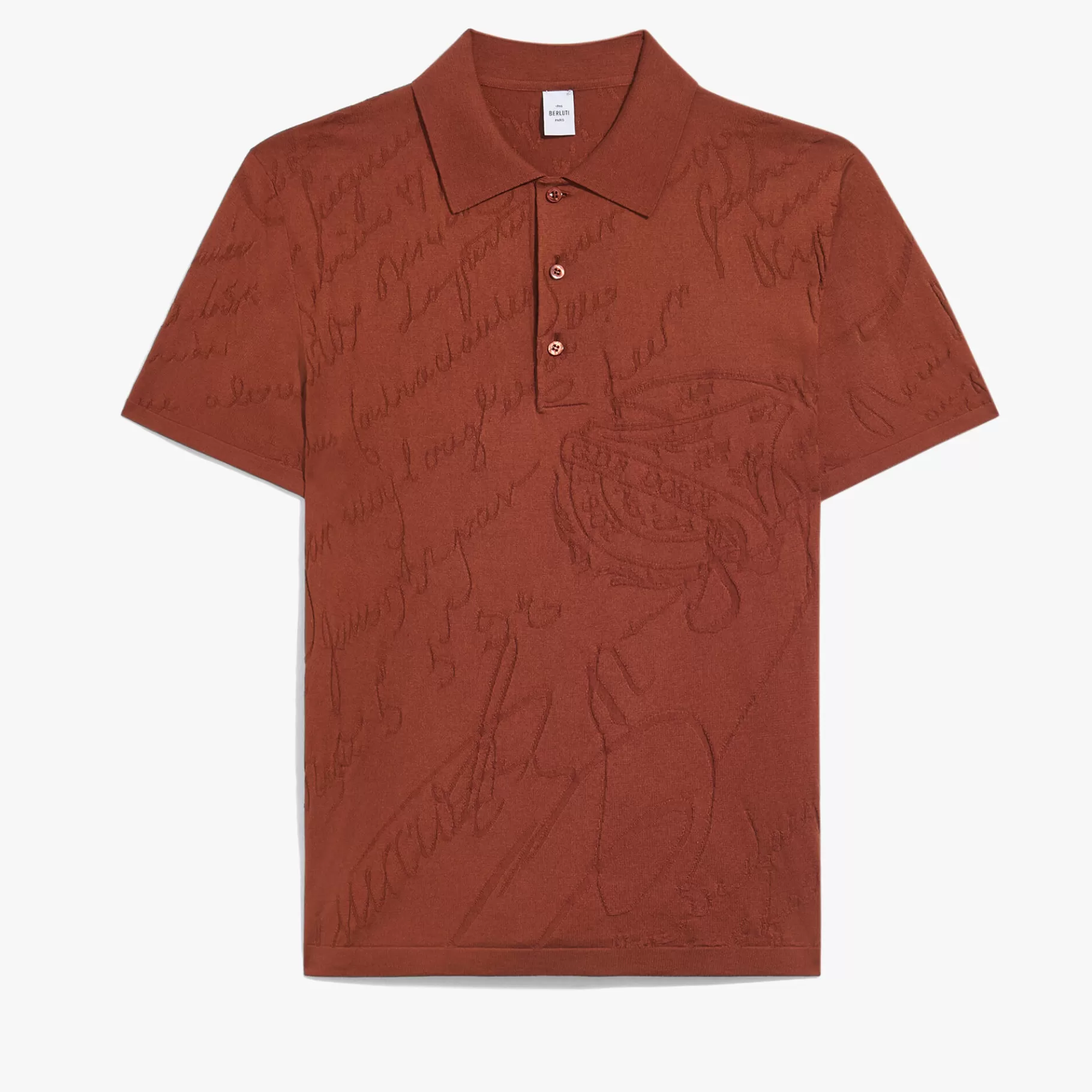 Polo avec Jacquard Scritto Diagonal | Berluti New