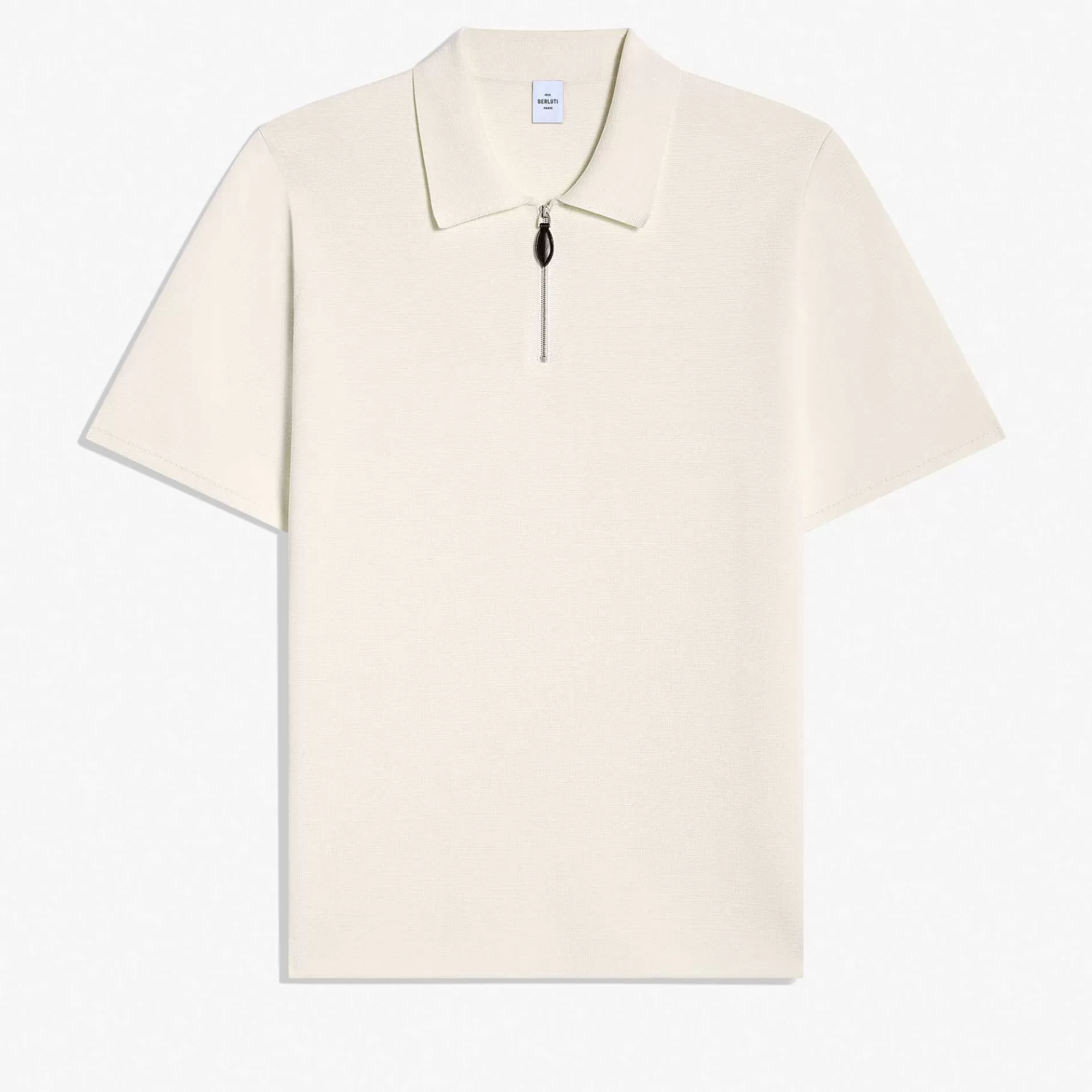 Polo En Coton Et Soie Zippé | Berluti Shop