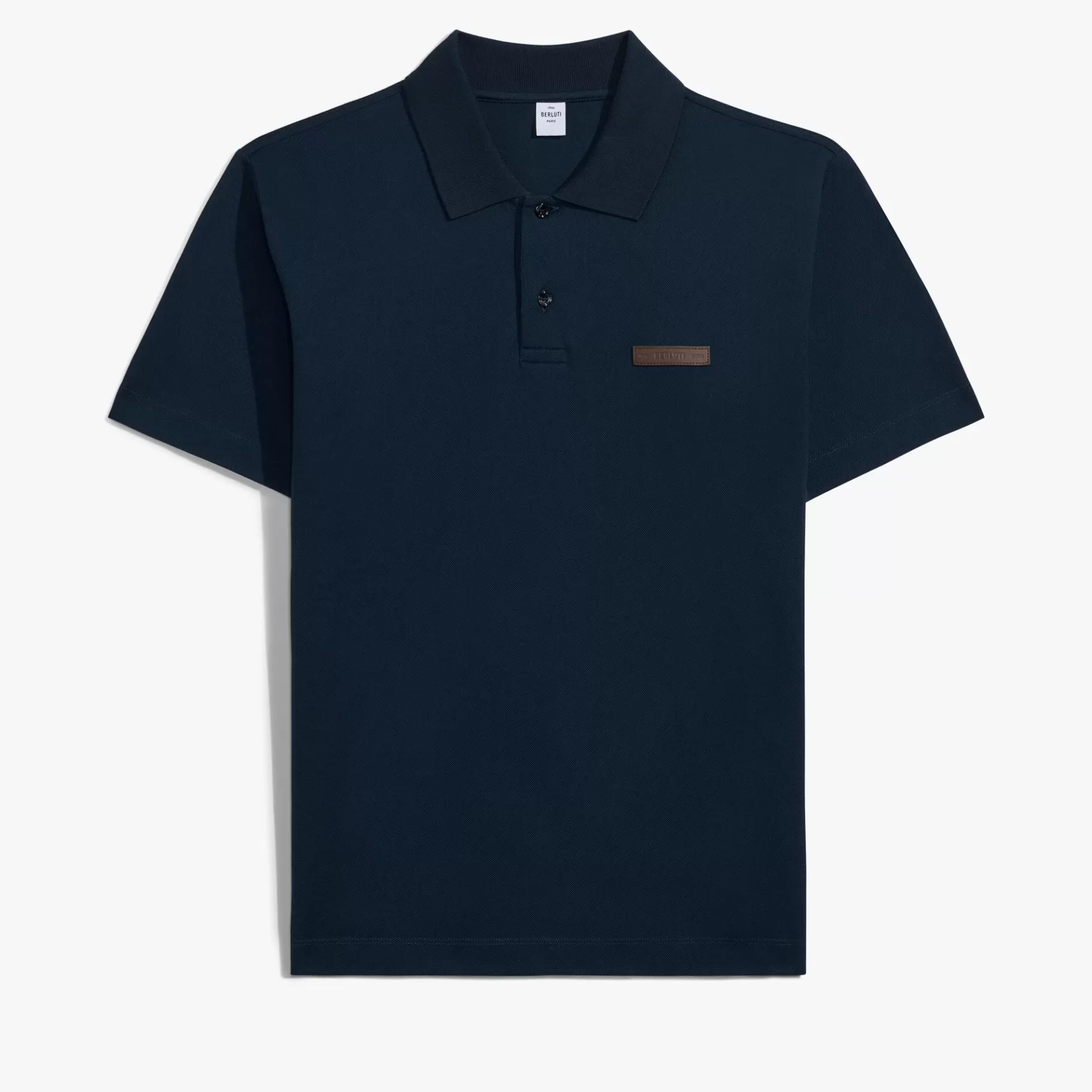 Polo Piqué Avec Détail En Cuir | Berluti Clearance