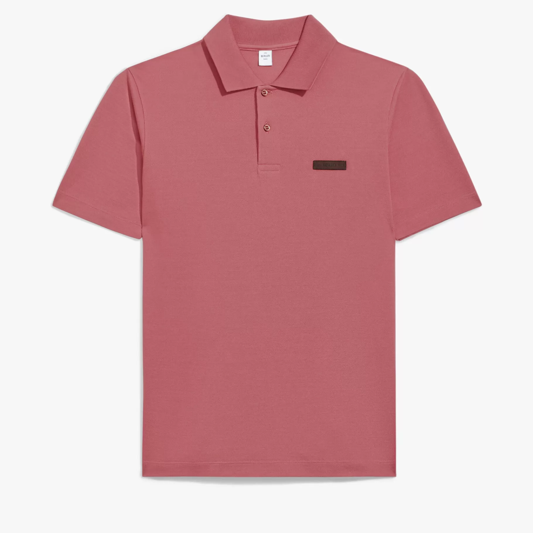 Polo Piqué avec Détail en Cuir | Berluti Cheap