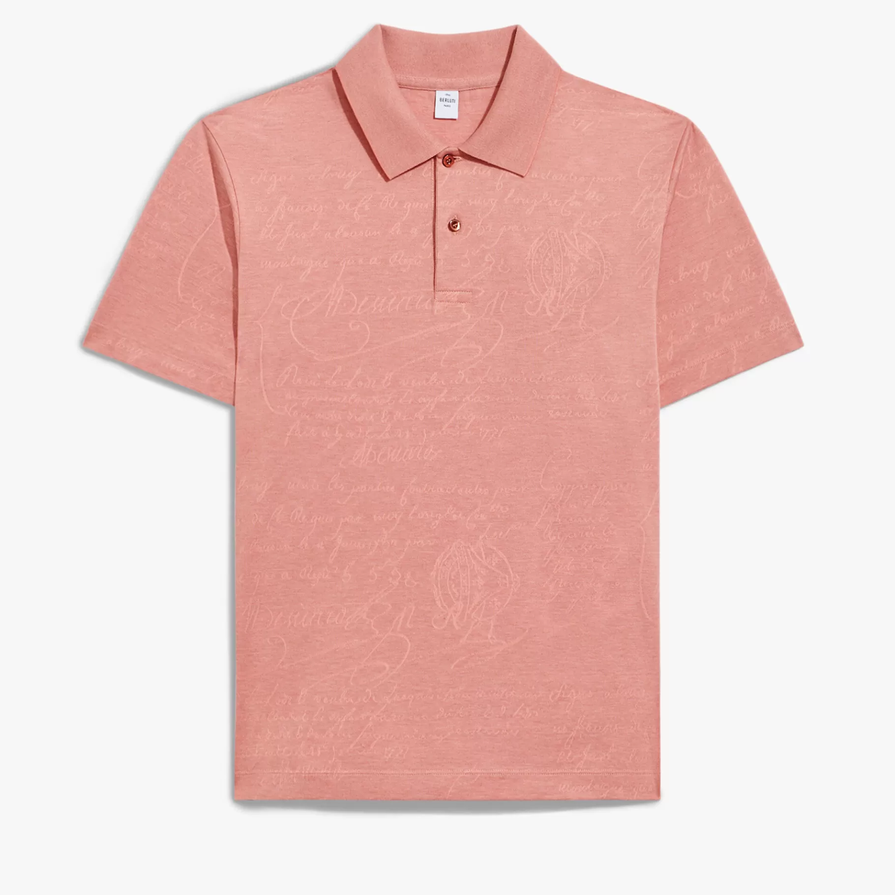 Polo Piqué en Jacquard Scritto | Berluti Cheap