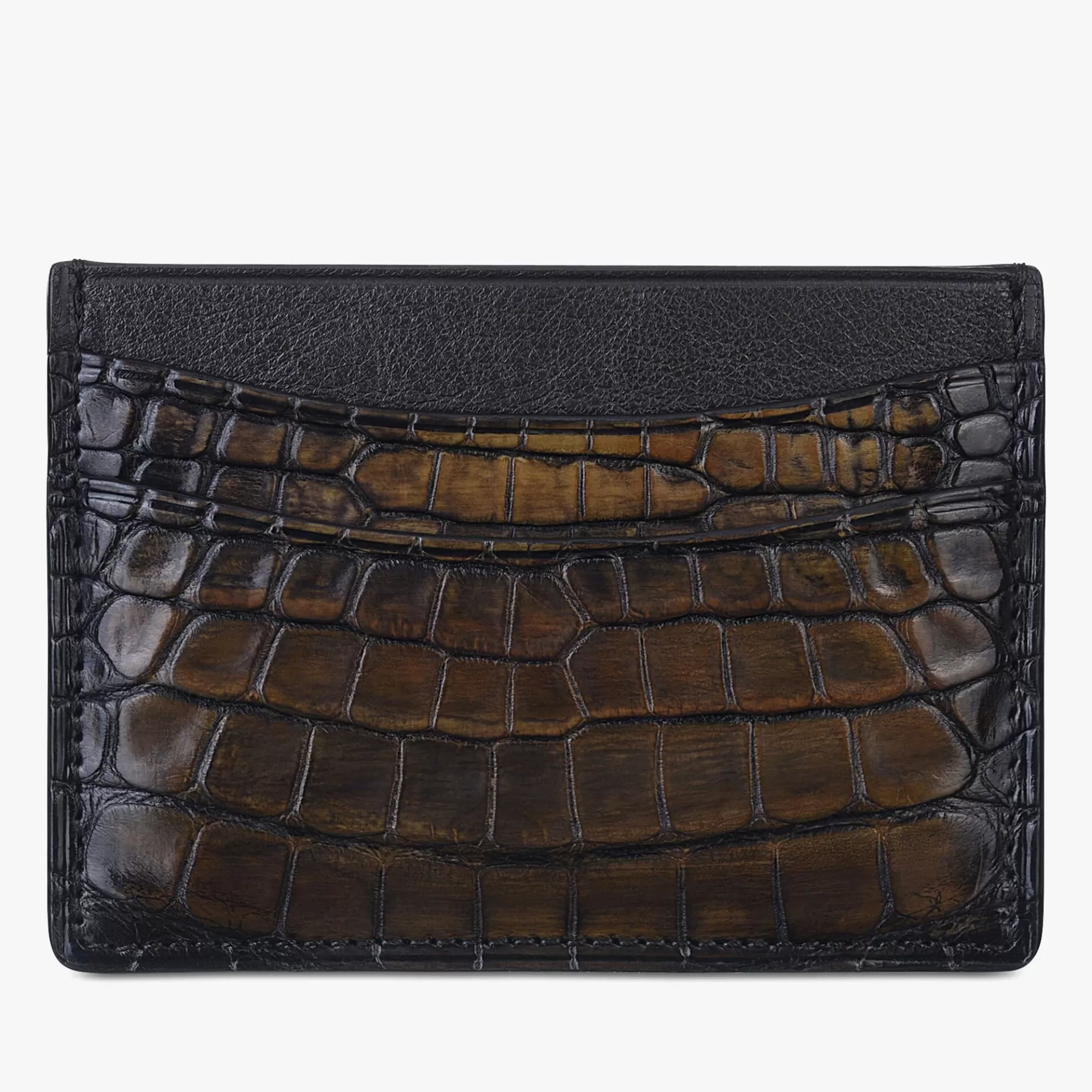 Porte-Cartes Bambou En Cuir D'Alligator | Berluti Cheap