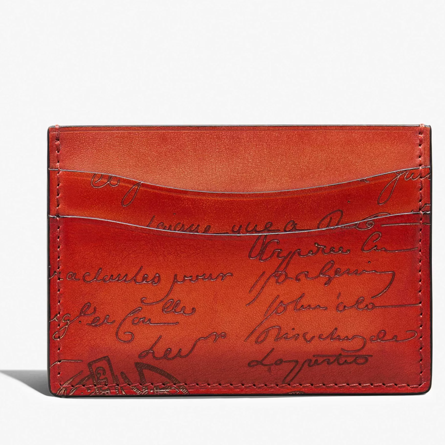 Porte-Cartes Bambou En Cuir Scritto | Berluti Hot