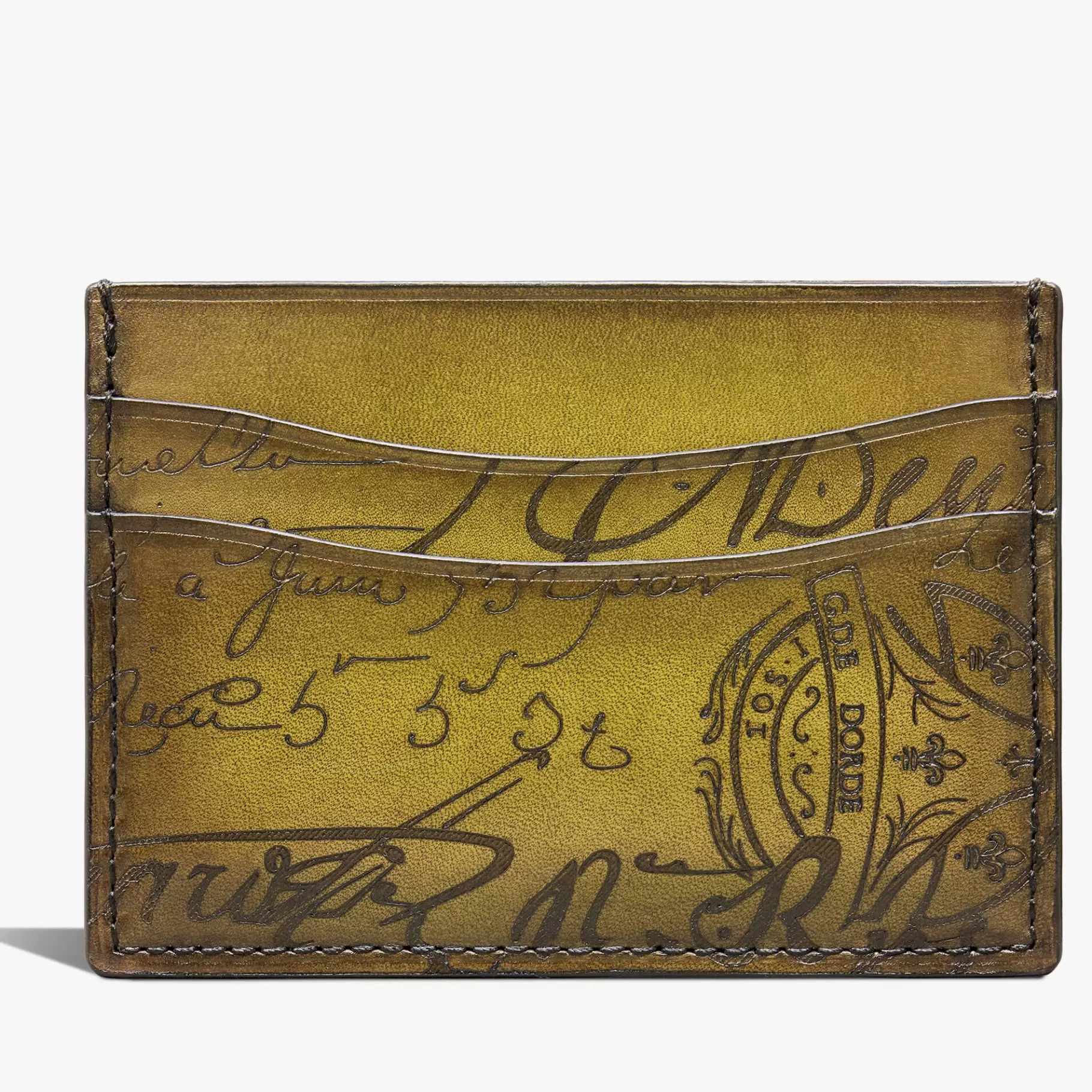 Porte-Cartes Bambou En Cuir Scritto | Berluti Shop