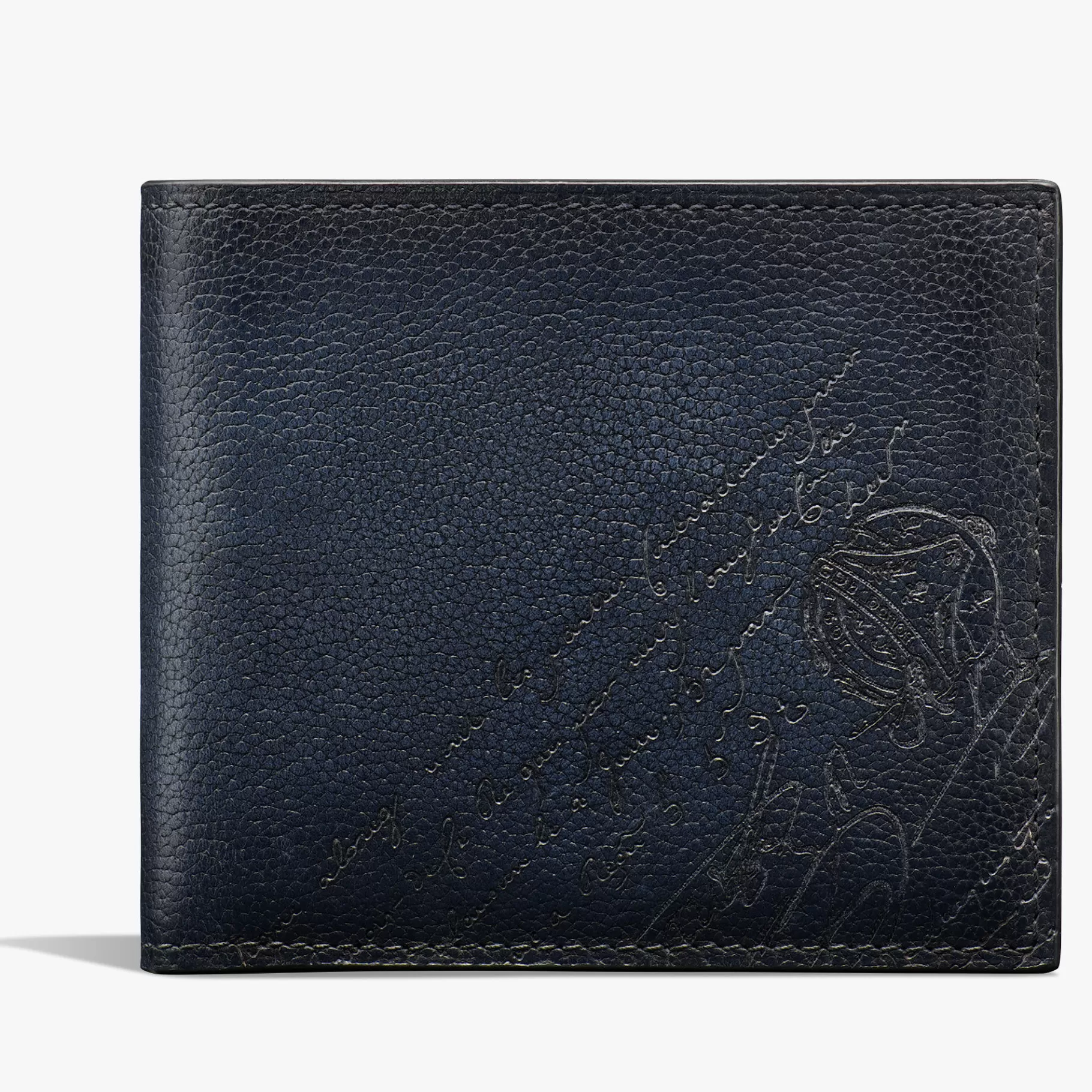 Portefeuille Compact Makore En Cuir Scritto | Berluti Clearance