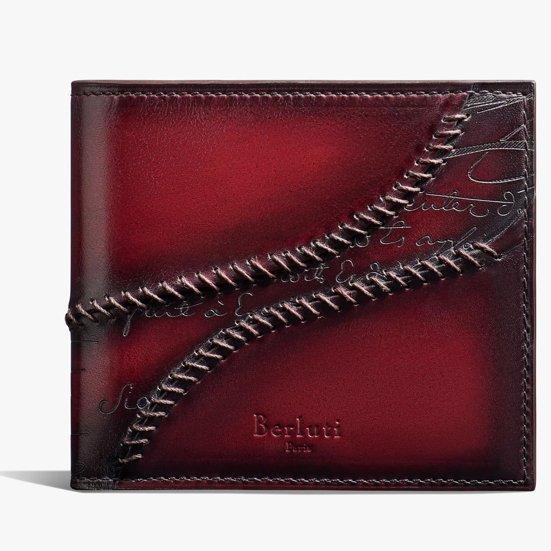 Portefeuille Compact Makore En Cuir Scritto | Berluti Outlet