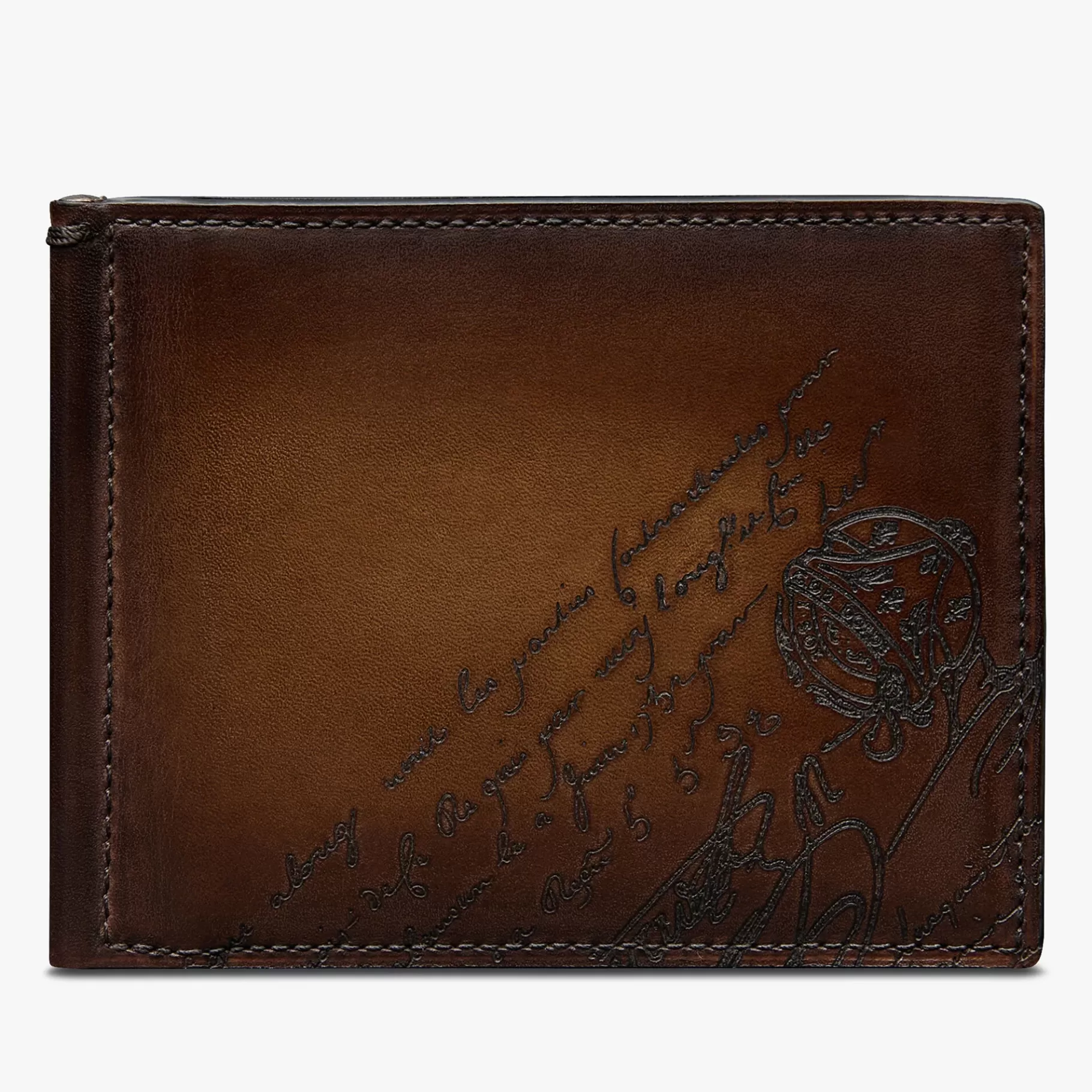 Portefeuille Figure En Cuir Scritto Swipe | Berluti Cheap