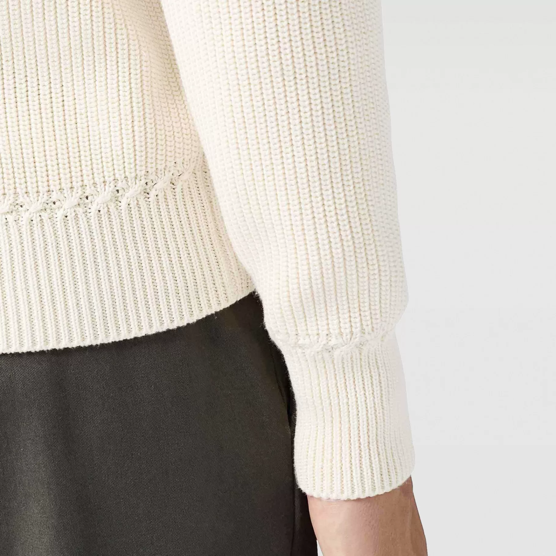 Pull Col V En Côtes Anglaises En Coton Et Soie | Berluti Clearance