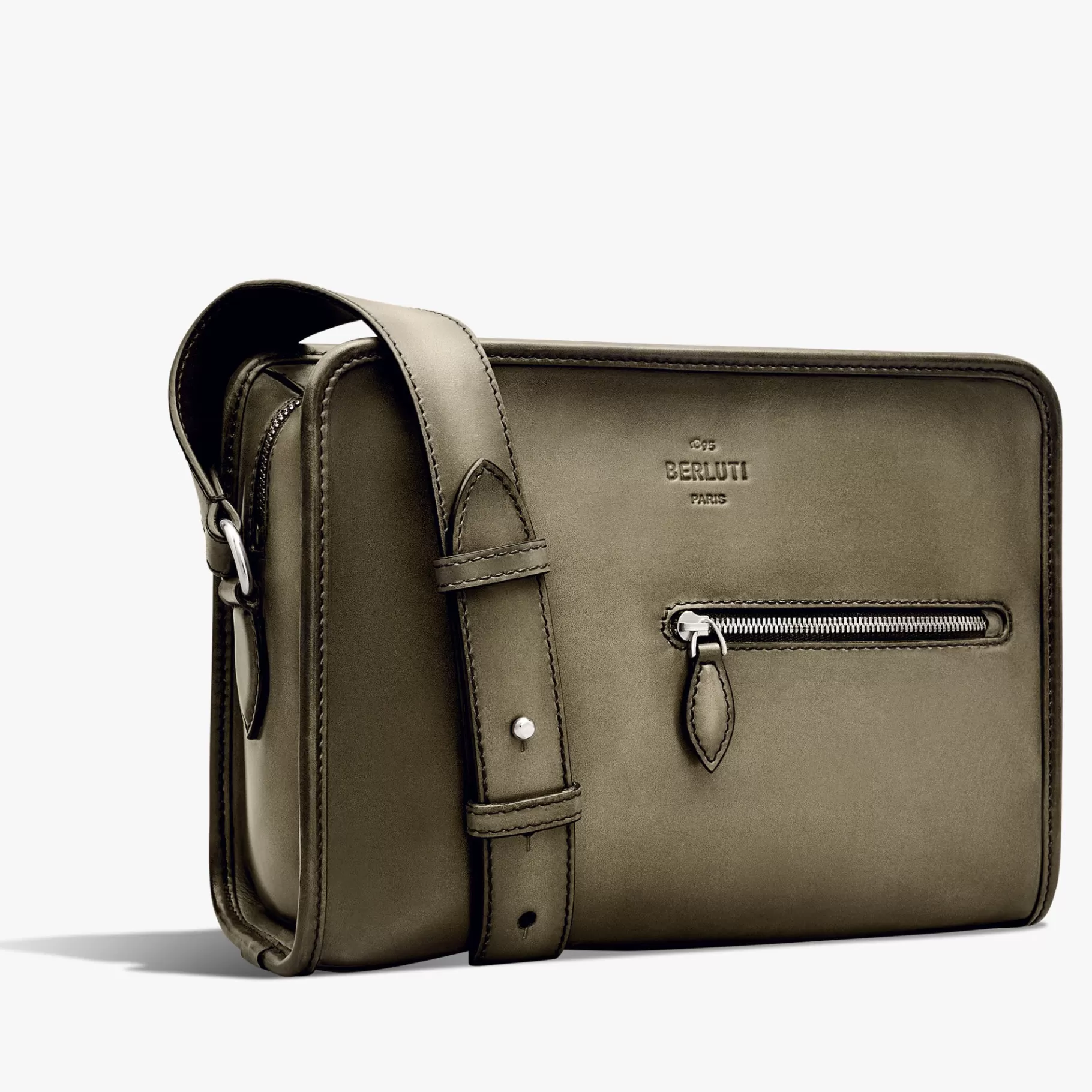 Sac Bandoulière Journalier En Cuir | Berluti Online