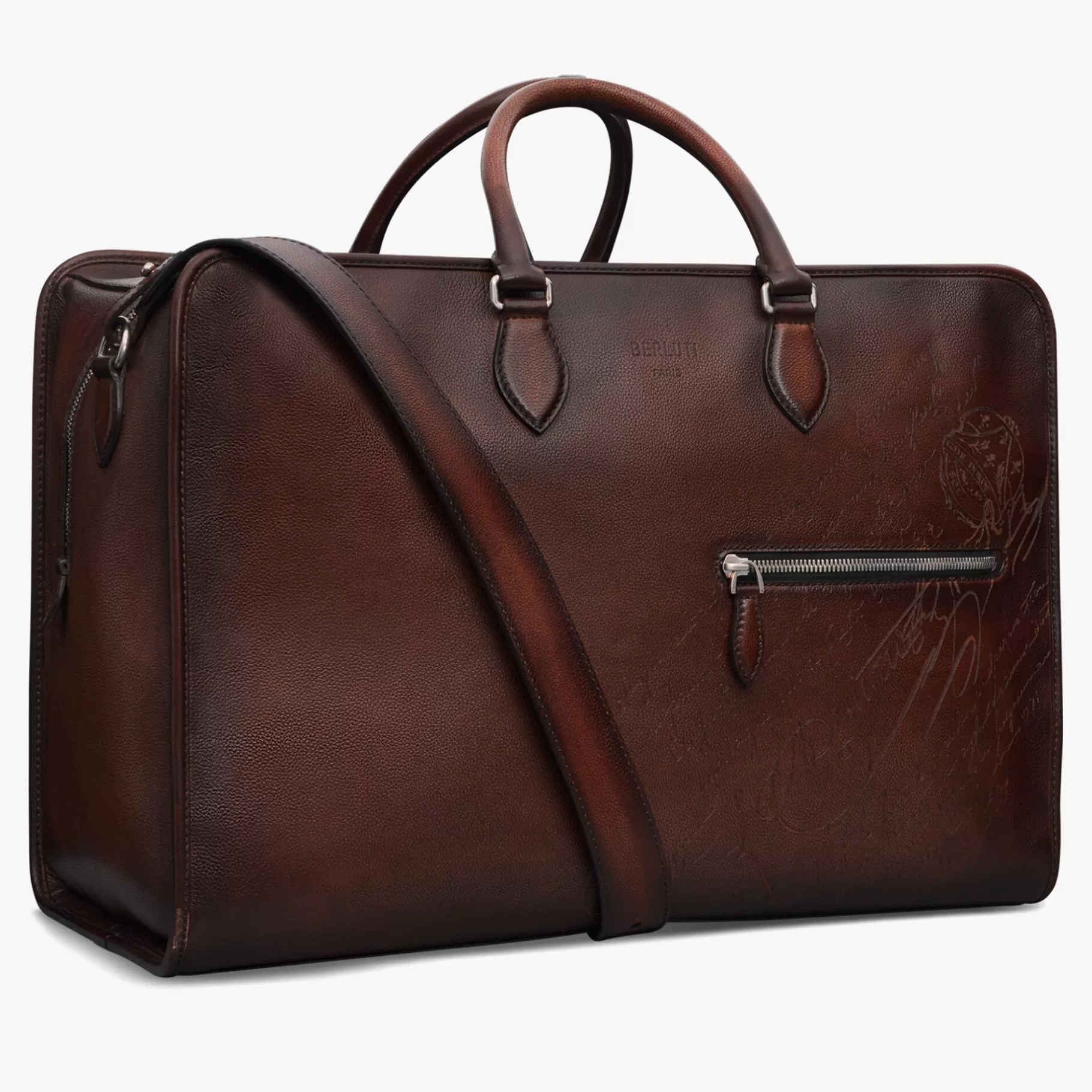 Sac De Voyage Overnight En Cuir Scritto | Berluti Clearance