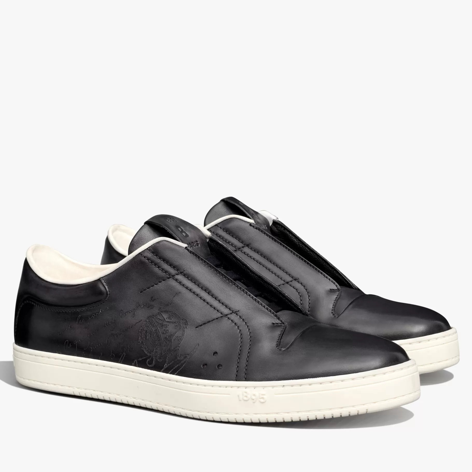 Slip On Playtime En Cuir Scritto | Berluti Outlet