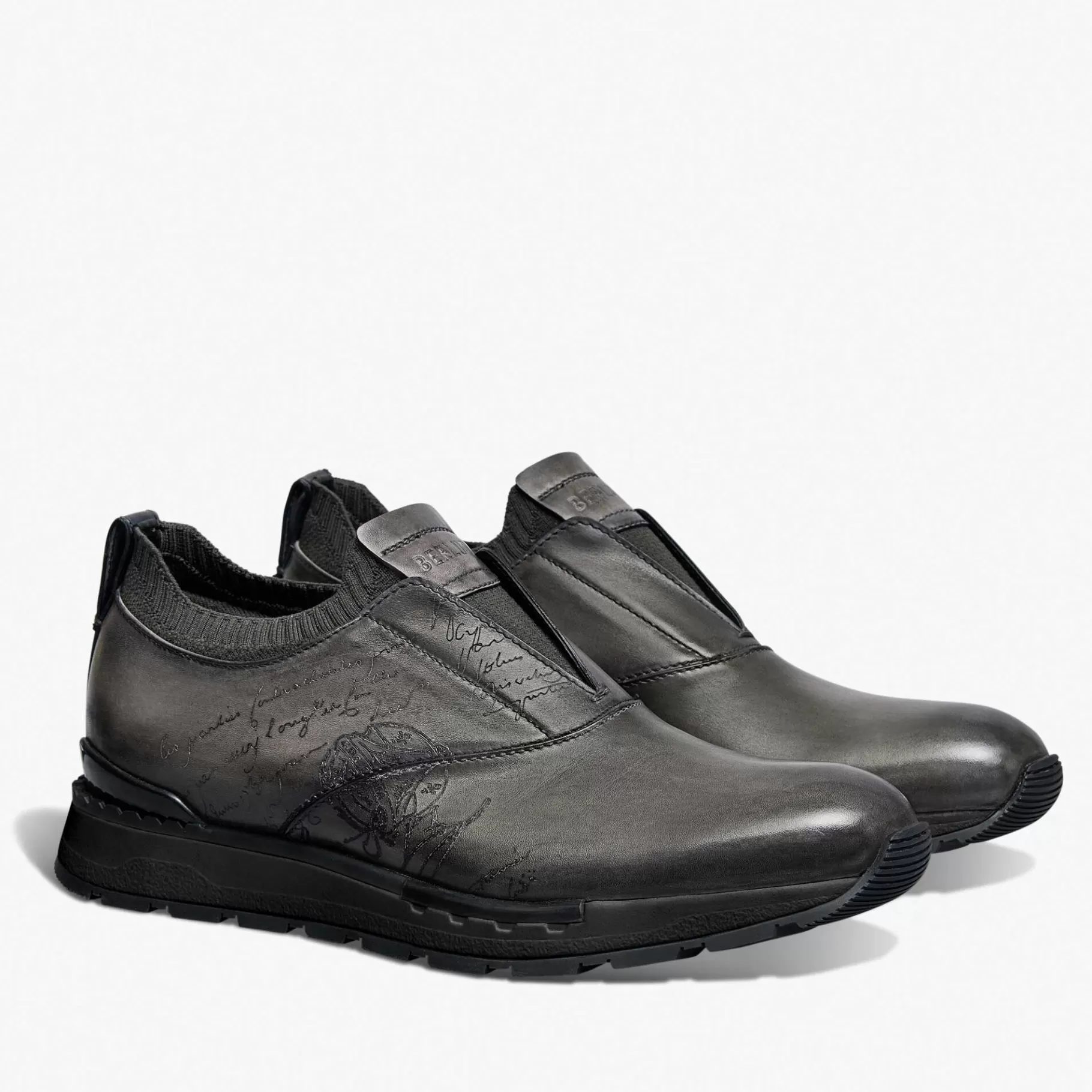 Slip On Sneaker Fast Track En Cuir Et Maille | Berluti Outlet