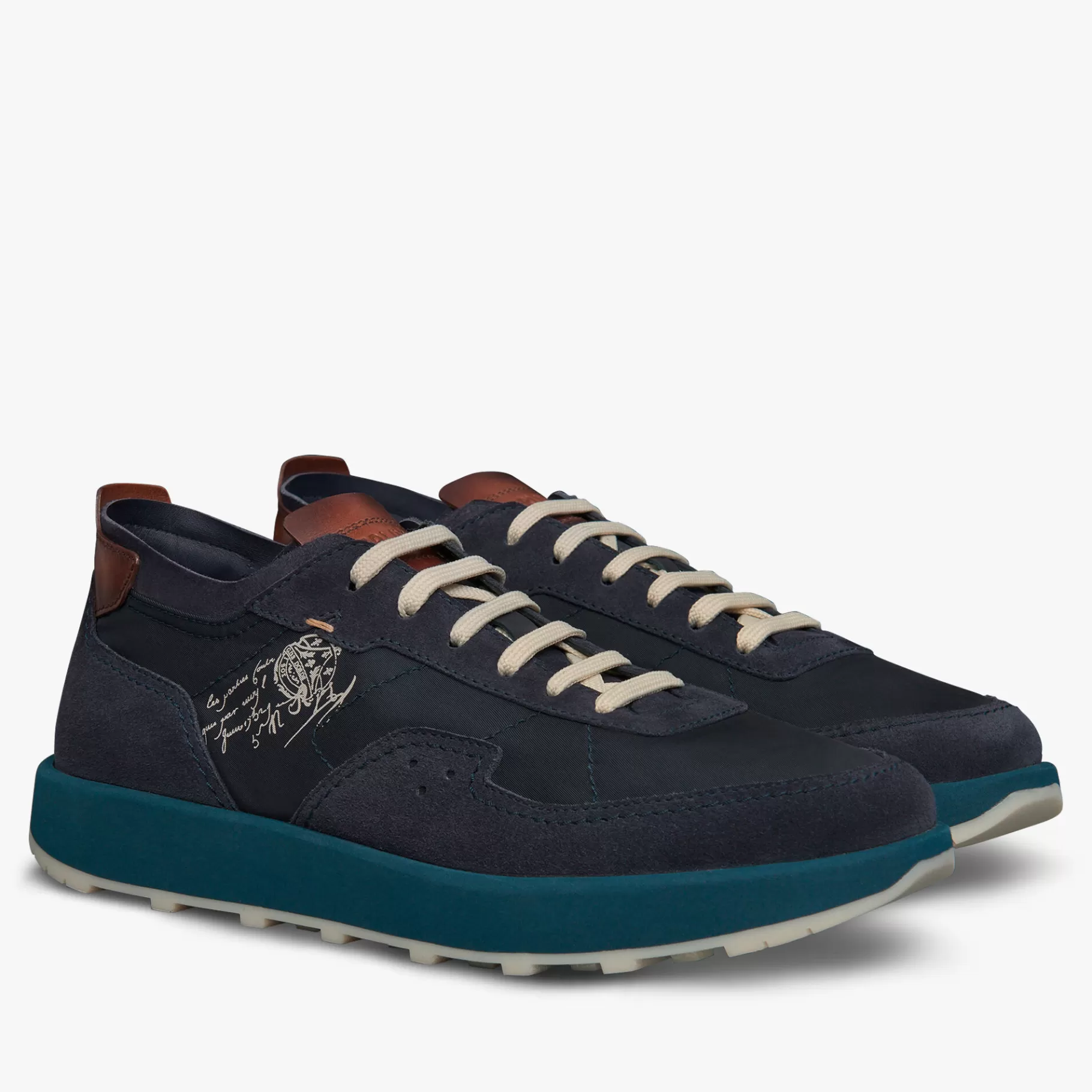 Sneaker Light Track En Veau Velours Et Nylon | Berluti Sale