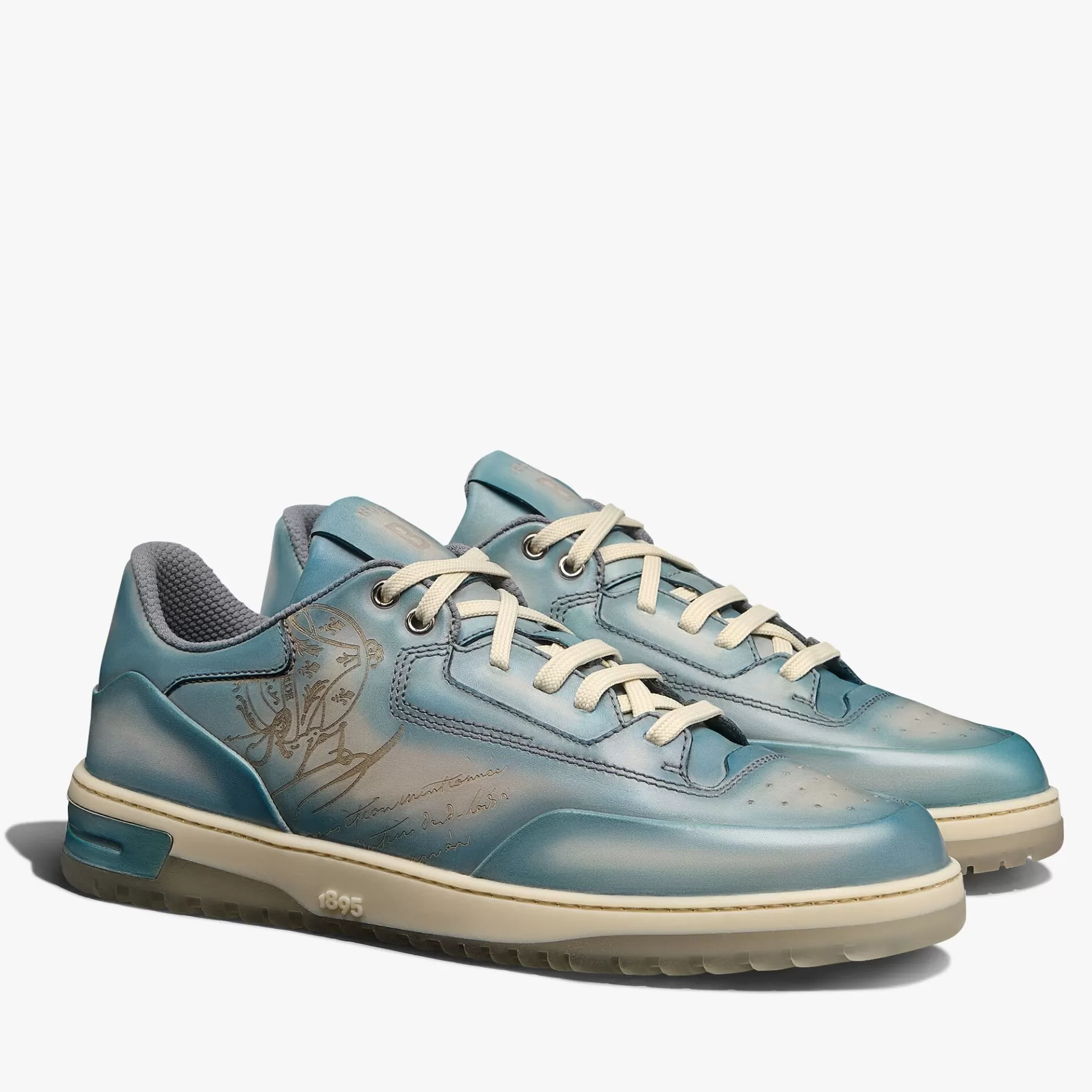 Sneaker Playoff En Cuir De Veau Venezia Scritto | Berluti Hot