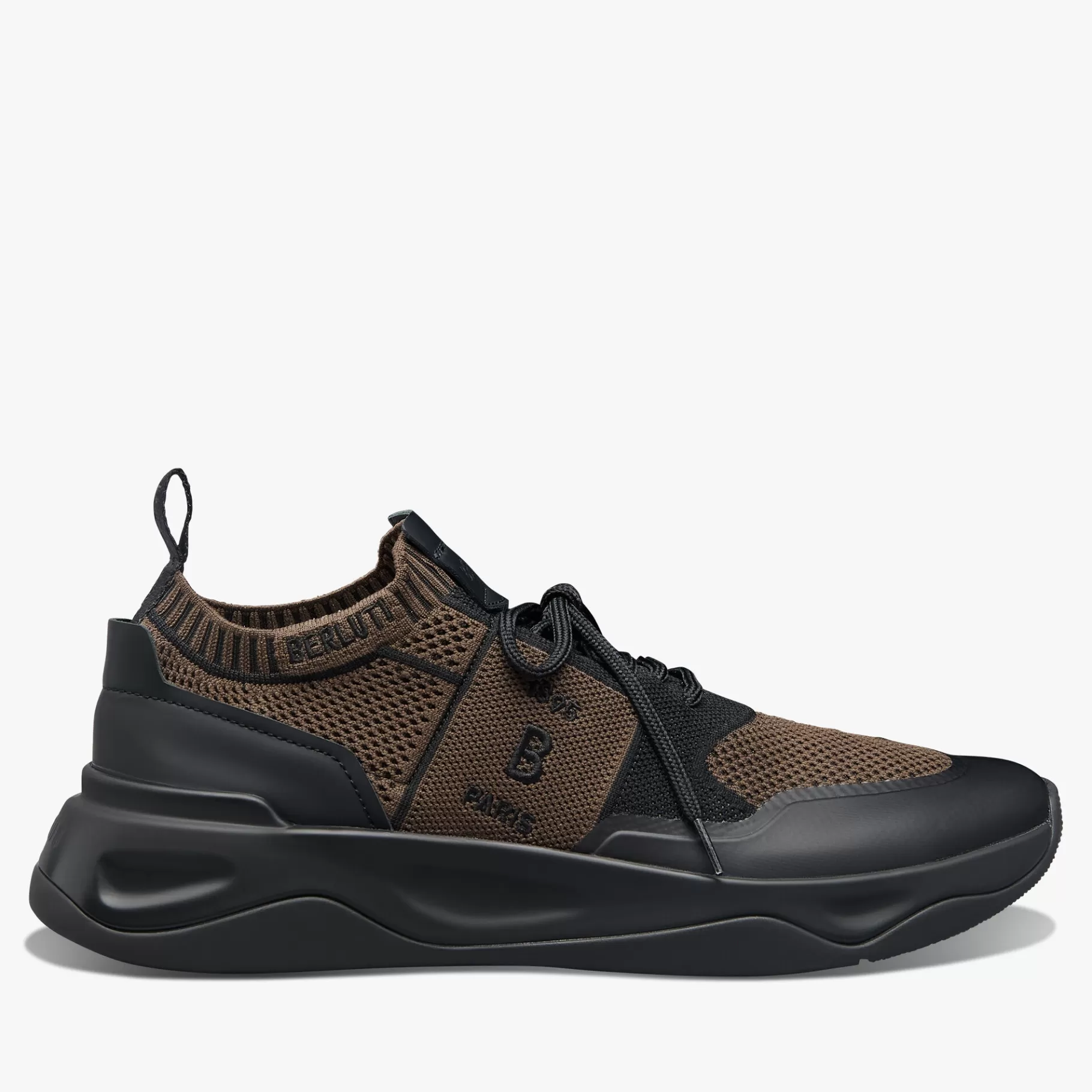 Sneaker Shadow En Maille Et Cuir De Veau Film Gomme | Berluti Shop