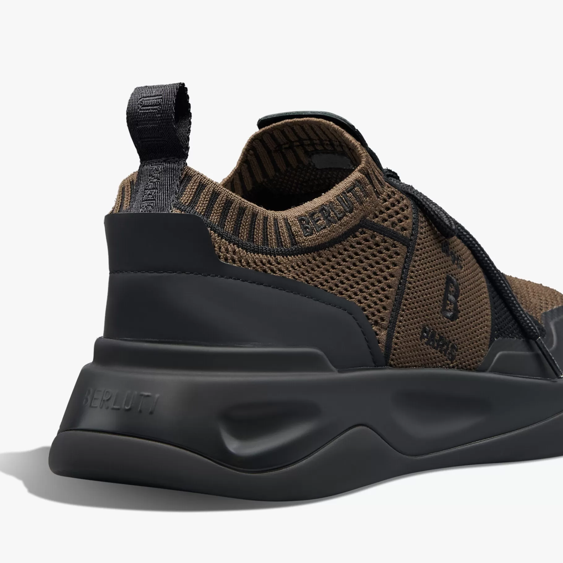 Sneaker Shadow En Maille Et Cuir De Veau Film Gomme | Berluti Shop