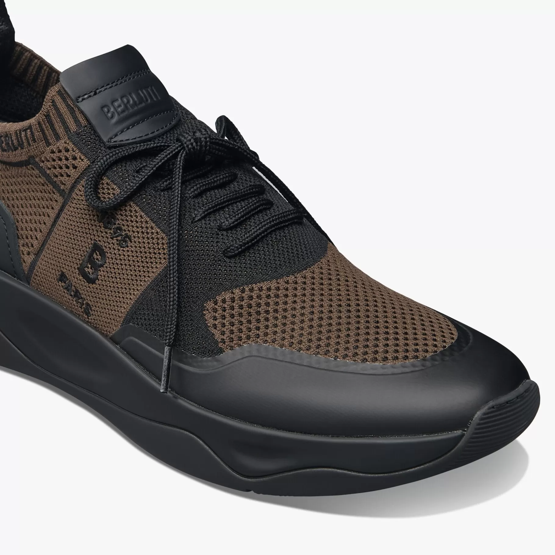 Sneaker Shadow En Maille Et Cuir De Veau Film Gomme | Berluti Shop