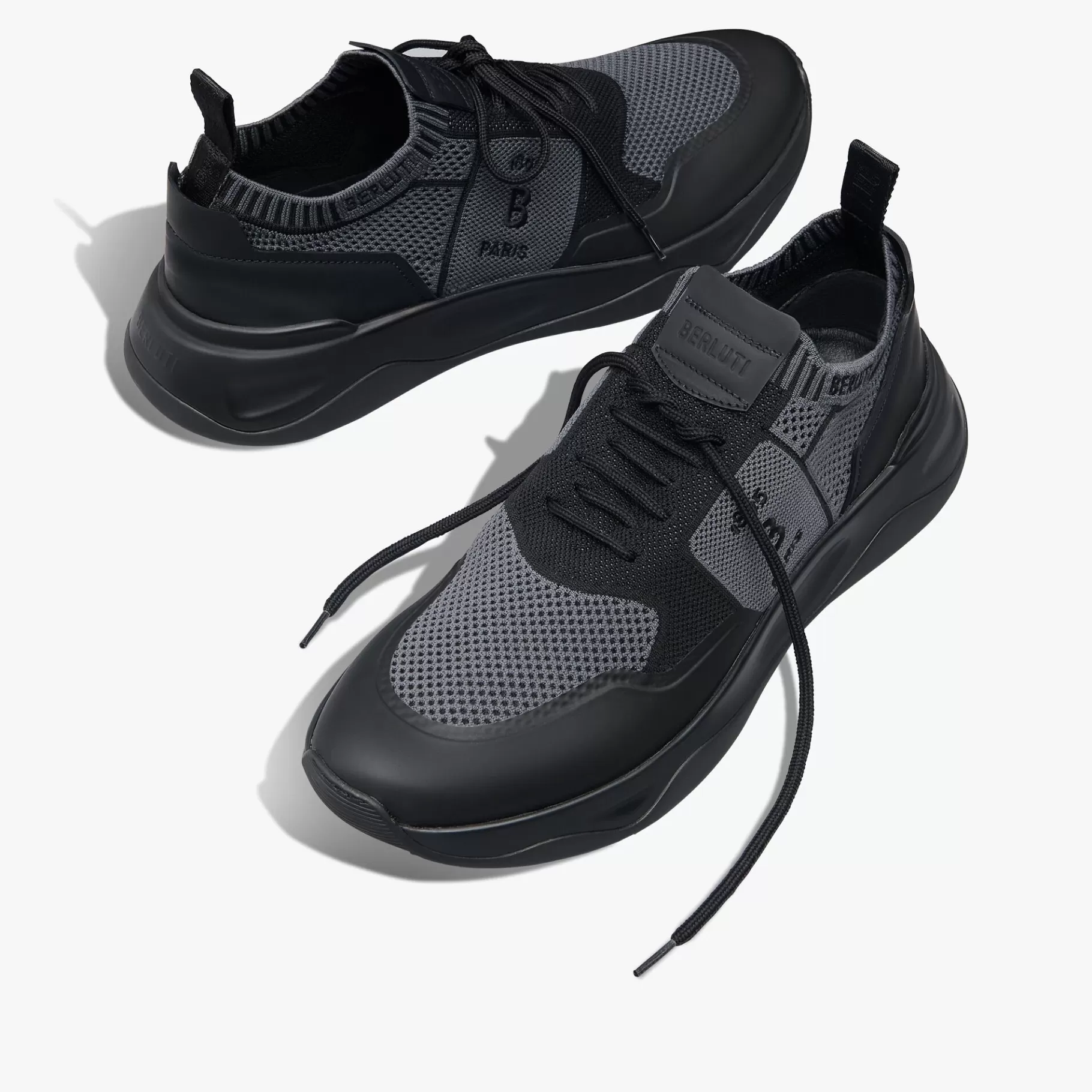 Sneaker Shadow En Maille Et Cuir De Veau Film Gomme | Berluti Cheap