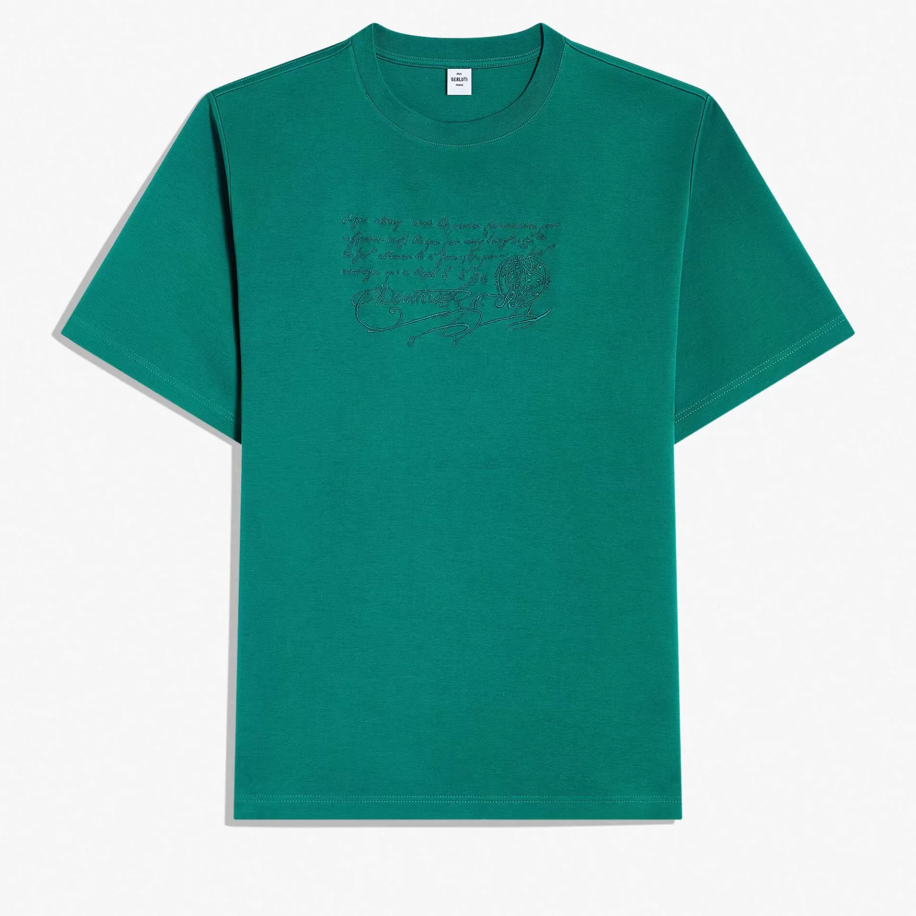 T-Shirt Avec Broderie Scritto | Berluti Cheap