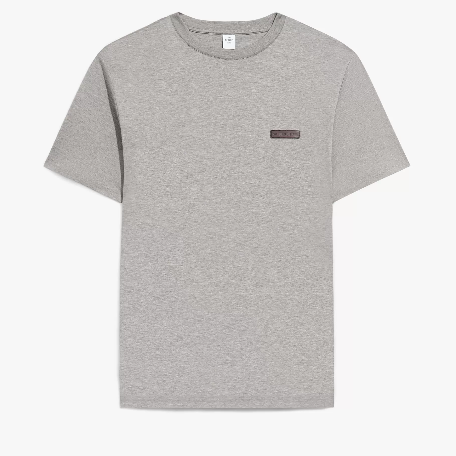 T-shirt avec Détail en Cuir | Berluti New