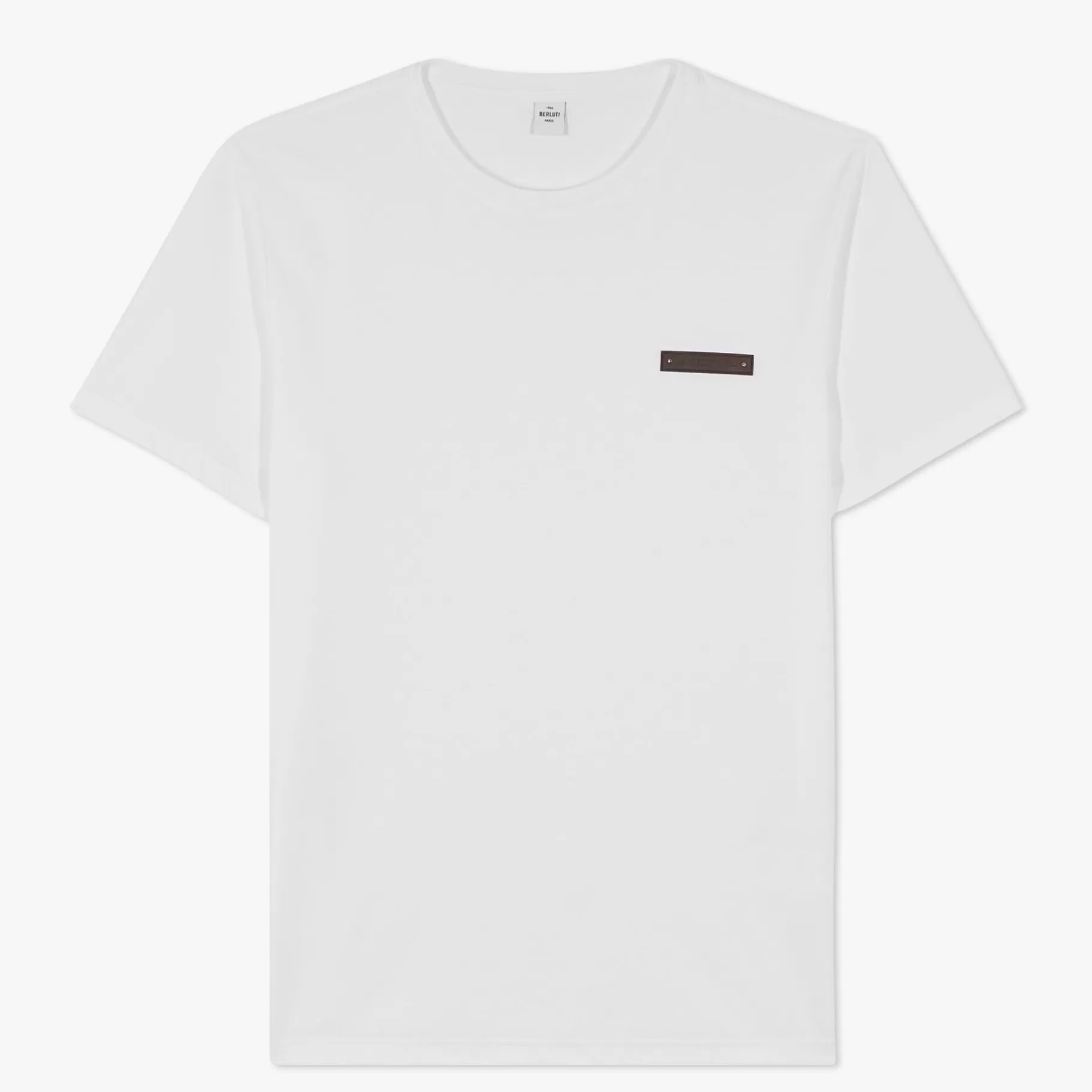 T-Shirt Avec Détail En Cuir Fit Slim | Berluti Cheap