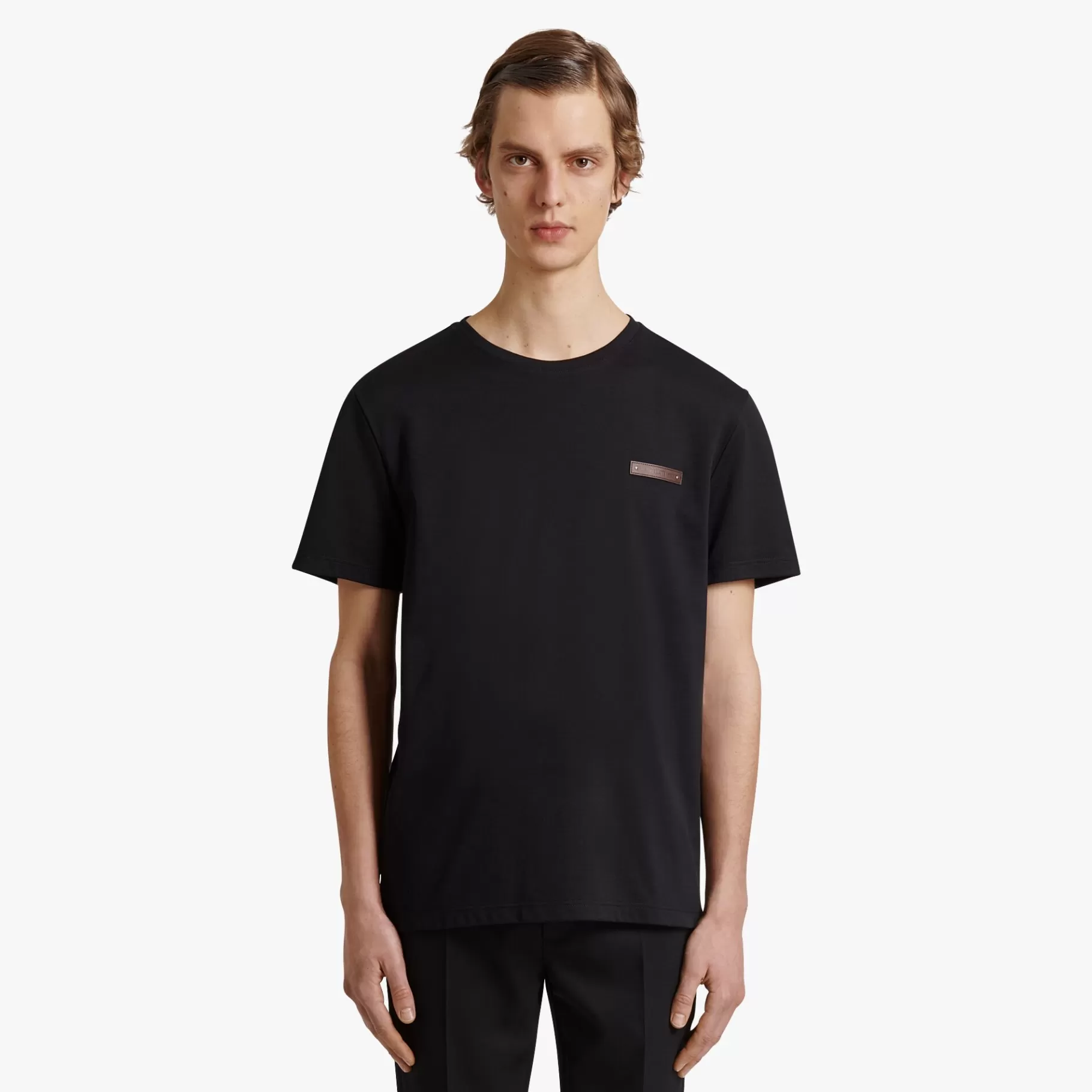 T-Shirt Avec Détail En Cuir Fit Slim | Berluti Cheap