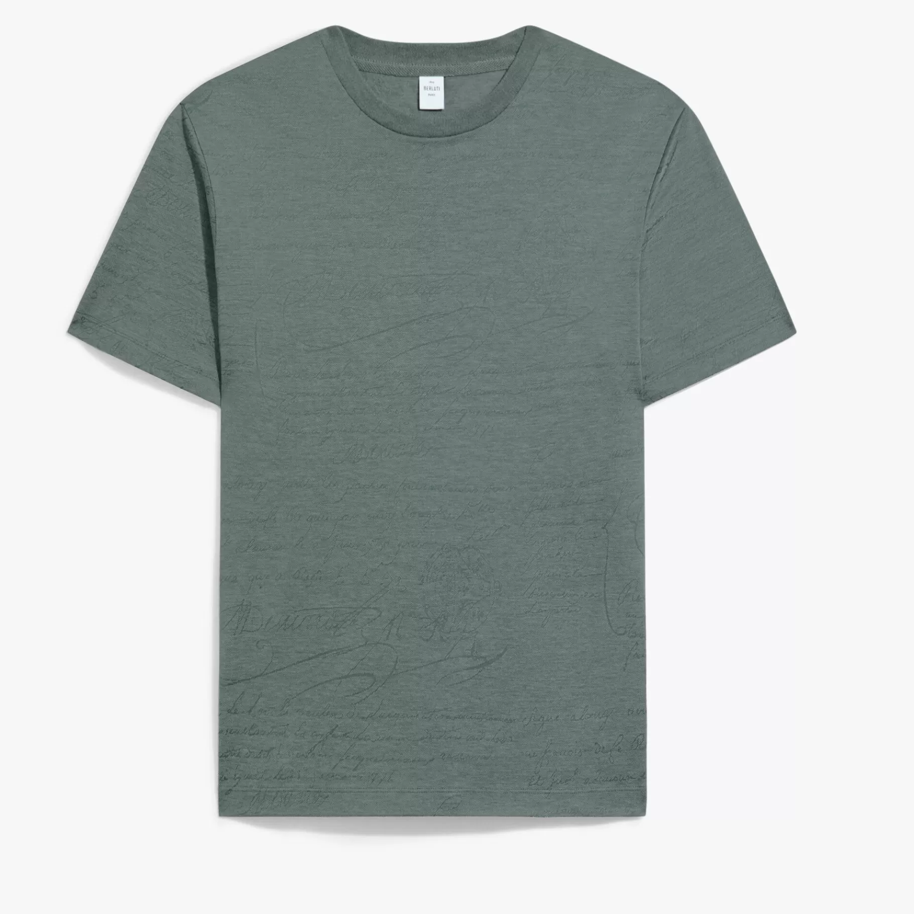 T-shirt Piqué en Jacquard Scritto | Berluti Outlet